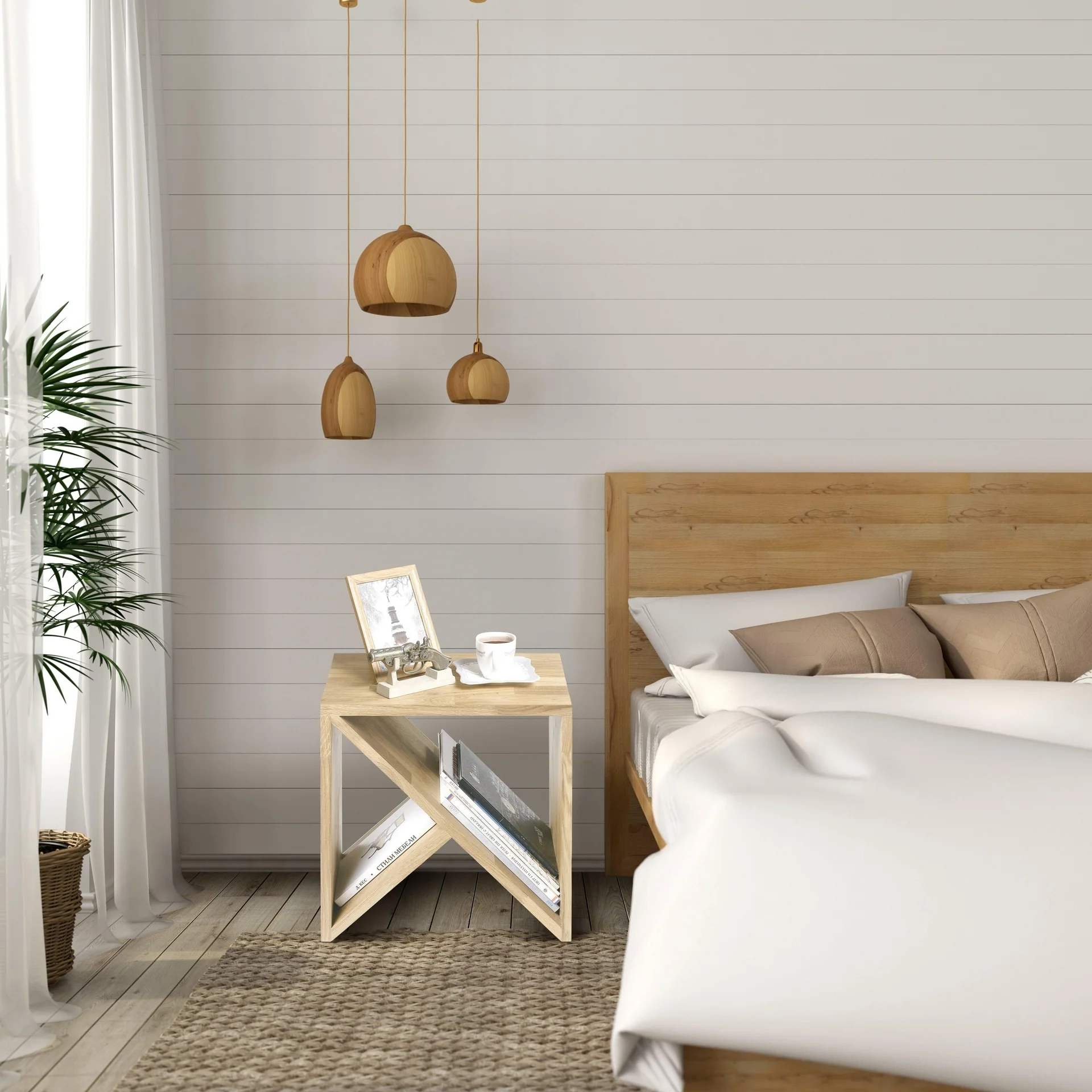 Mesa auxiliar, mesita de noche de madera maciza de roble Denmark | NordicStory - Image 15