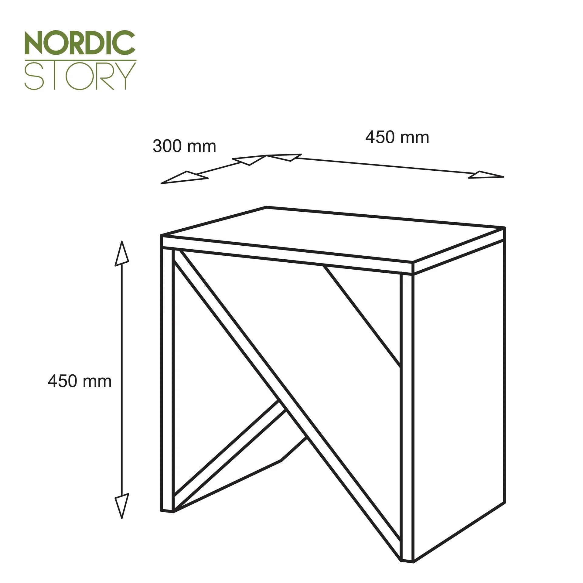 Mesa auxiliar, mesita de noche de madera maciza de roble Denmark | NordicStory - Image 18