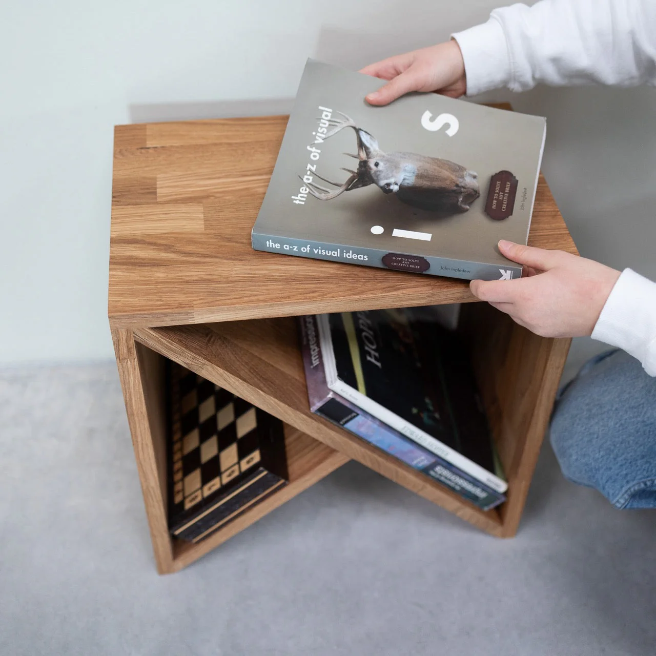 Mesa auxiliar, mesita de noche de madera maciza de roble Denmark | NordicStory - Image 3
