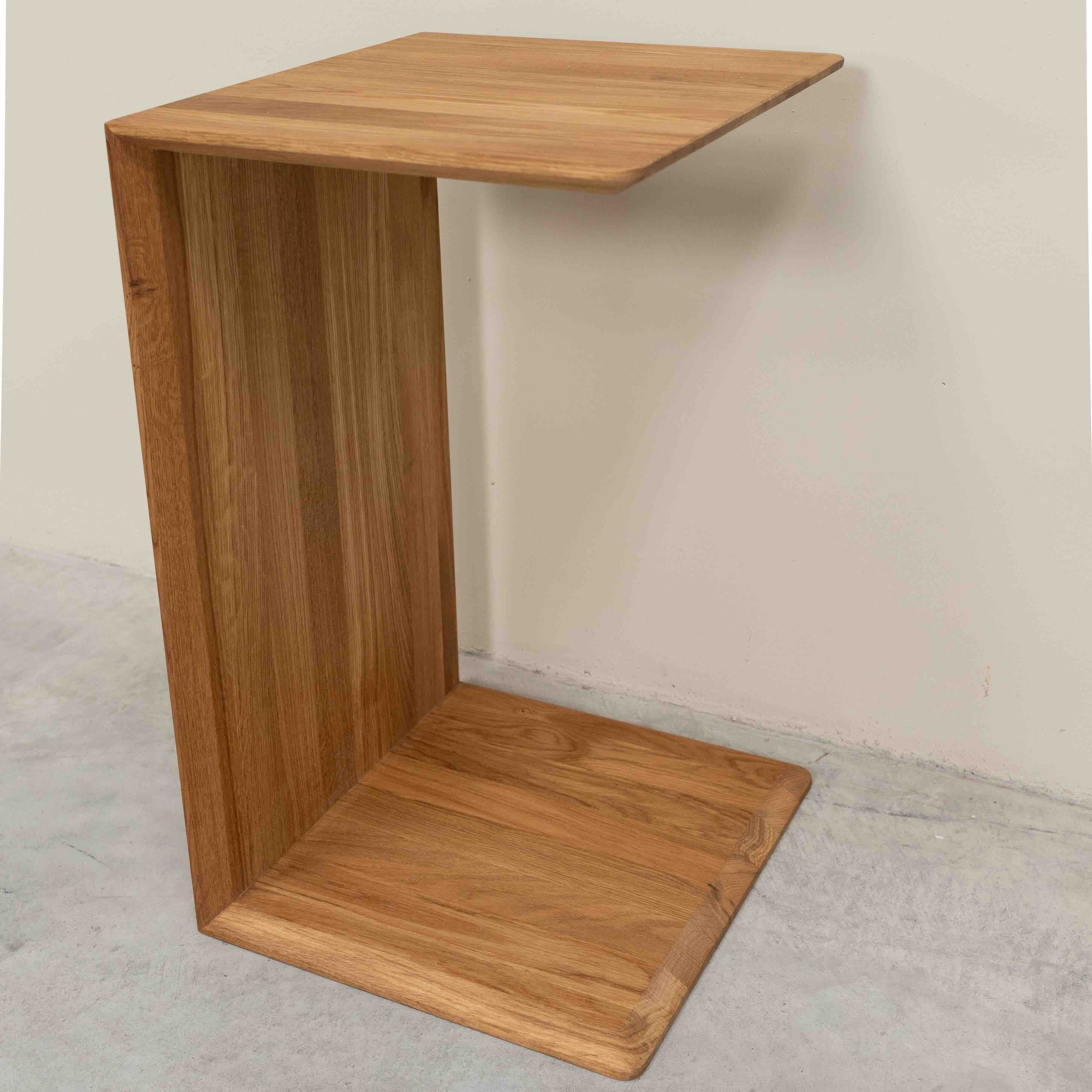 Mesa lateral auxiliar de madera maciza de roble Sono 2 | NordicStory - Image 4