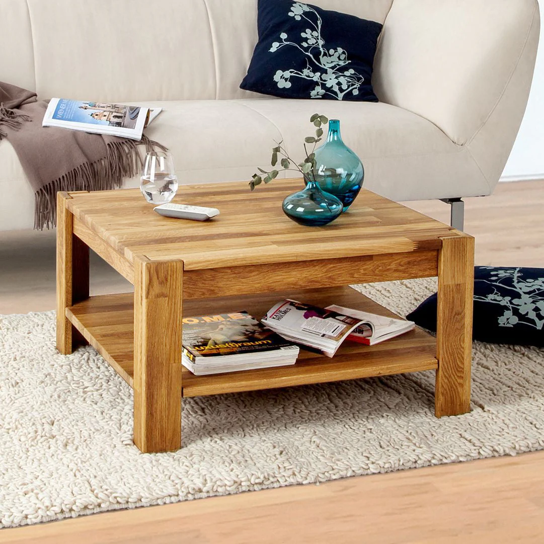 Mesa de centro de madera maciza de roble Mauritz 4 | NordicStory - Image 6