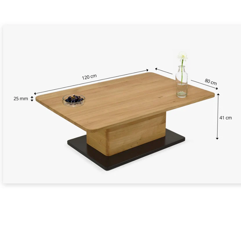 Mesa de centro de madera maciza roble Bremen | NordicStory - Image 8