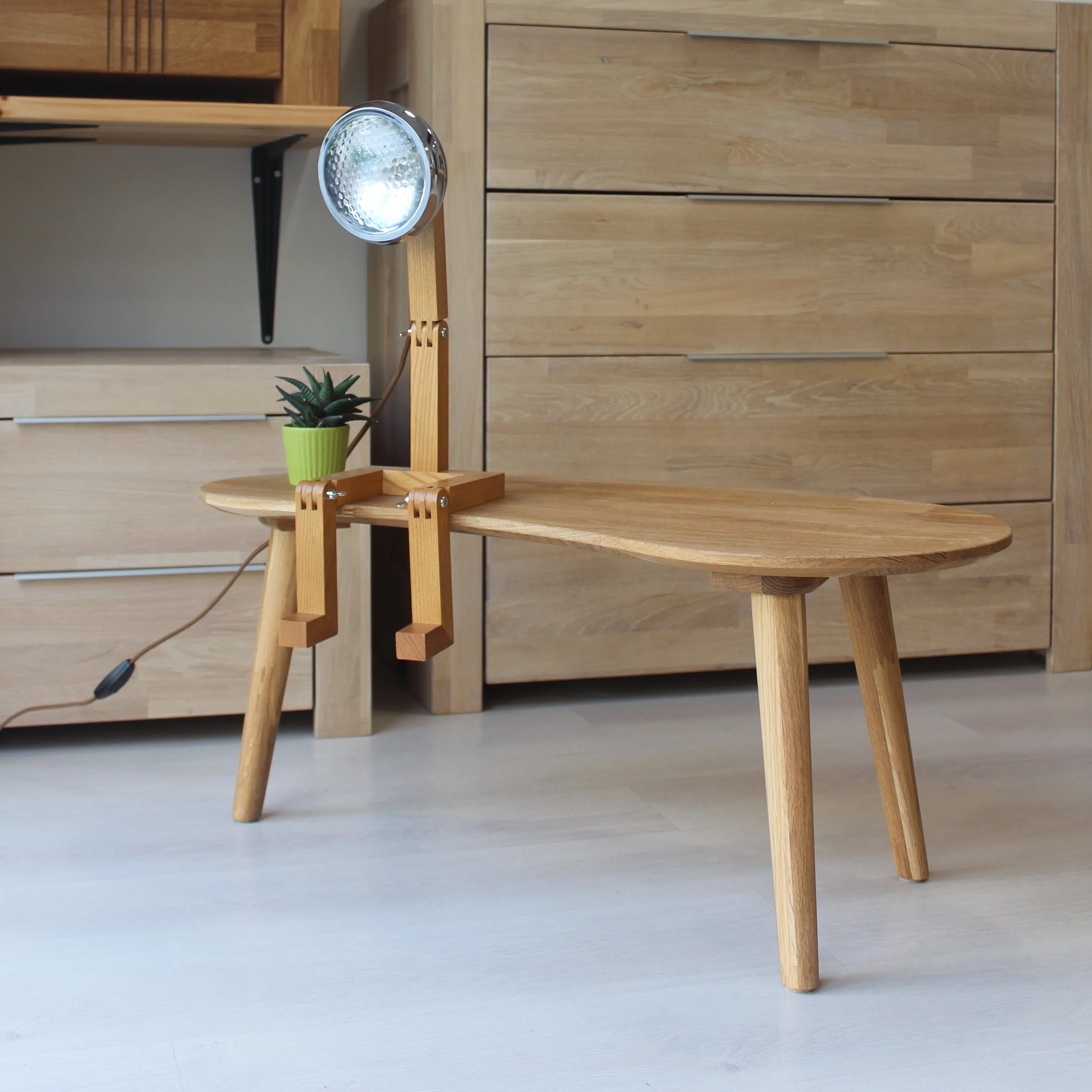 Mesa de centro apilables de madera maciza de roble Escandi | NordicStory - Image 3