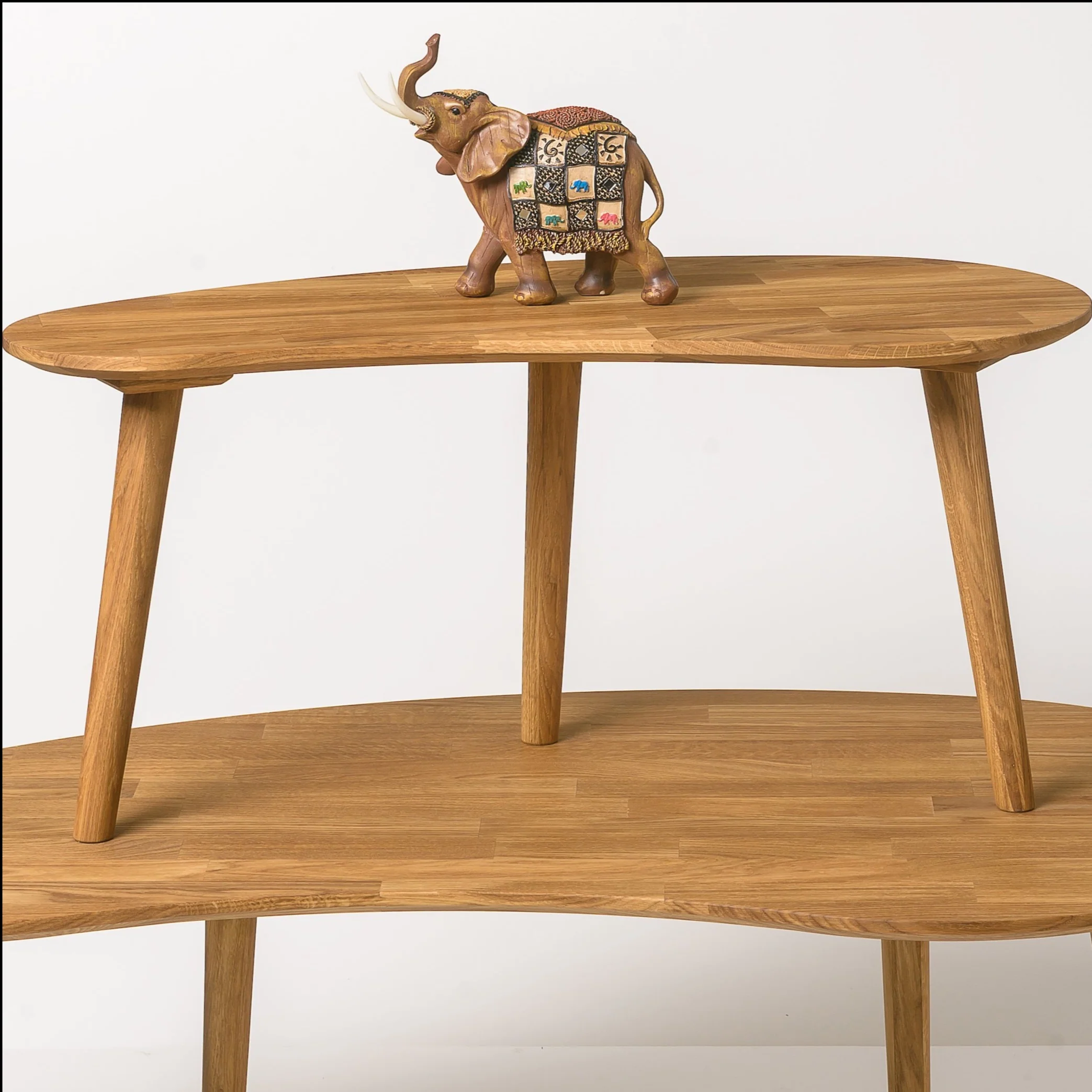 Mesa de centro apilables de madera maciza de roble Escandi | NordicStory - Image 4