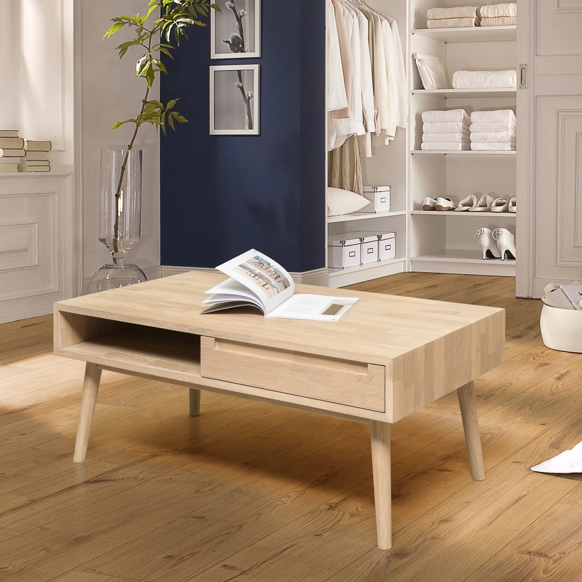 Mesa de centro de madera maciza de roble Escandi 8 | NordicStory - Image 8
