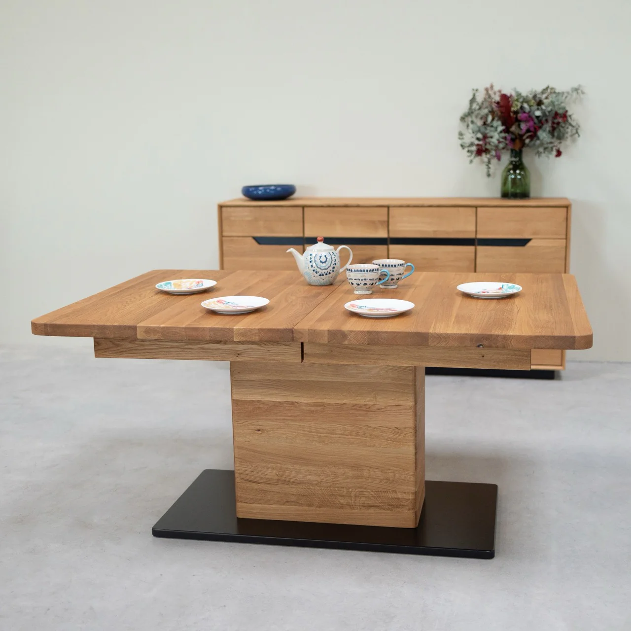Mesa de comedor extensible de madera maciza roble Bremen | NordicStory - Image 11