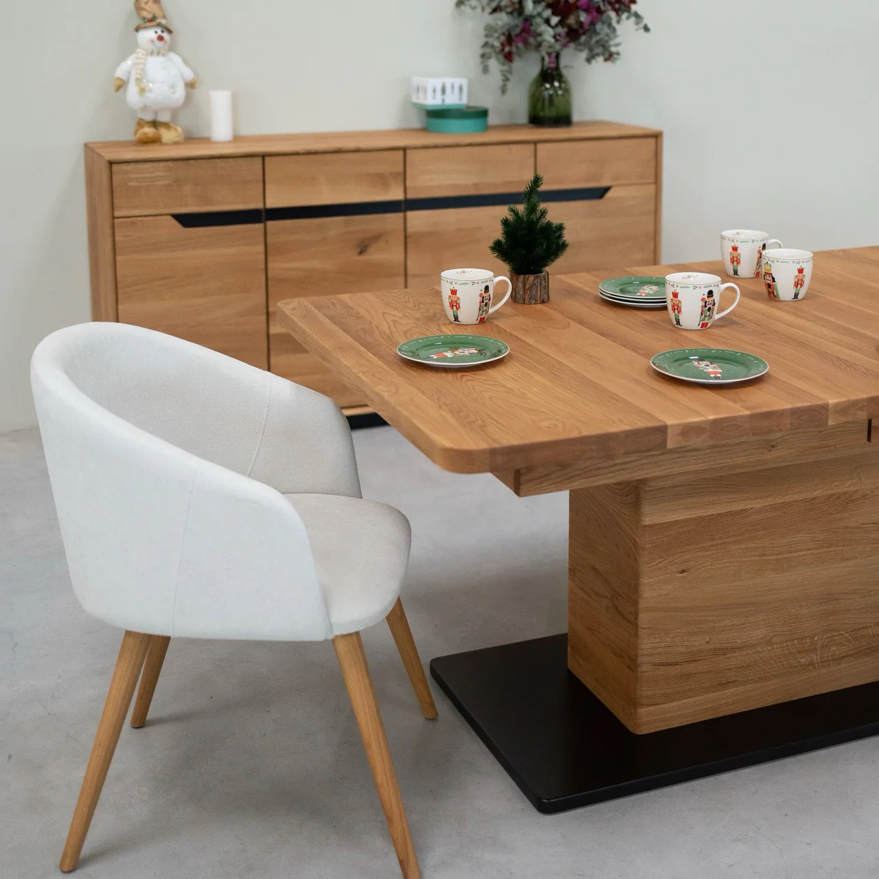 Mesa de comedor extensible de madera maciza roble Bremen | NordicStory - Image 13