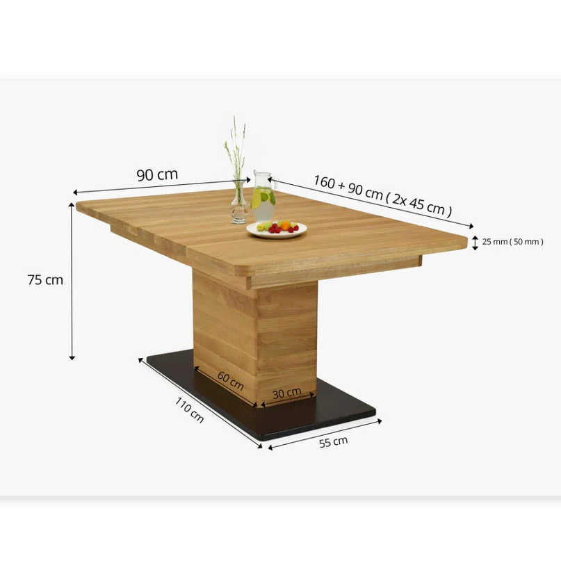 Mesa de comedor extensible de madera maciza roble Bremen | NordicStory - Image 17