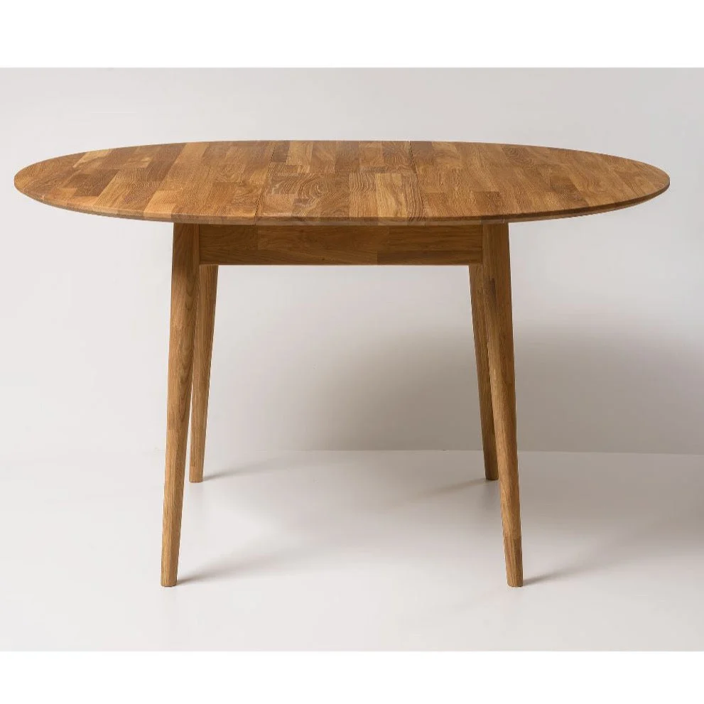 Mesa de comedor redonda y extensible de madera maciza de roble Escandi 3 | NordicStory - Image 3