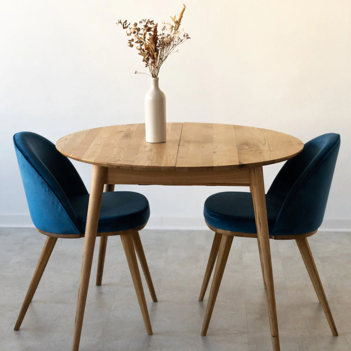 Mesa de comedor redonda y extensible de madera maciza de roble Escandi 3 | NordicStory - Image 6