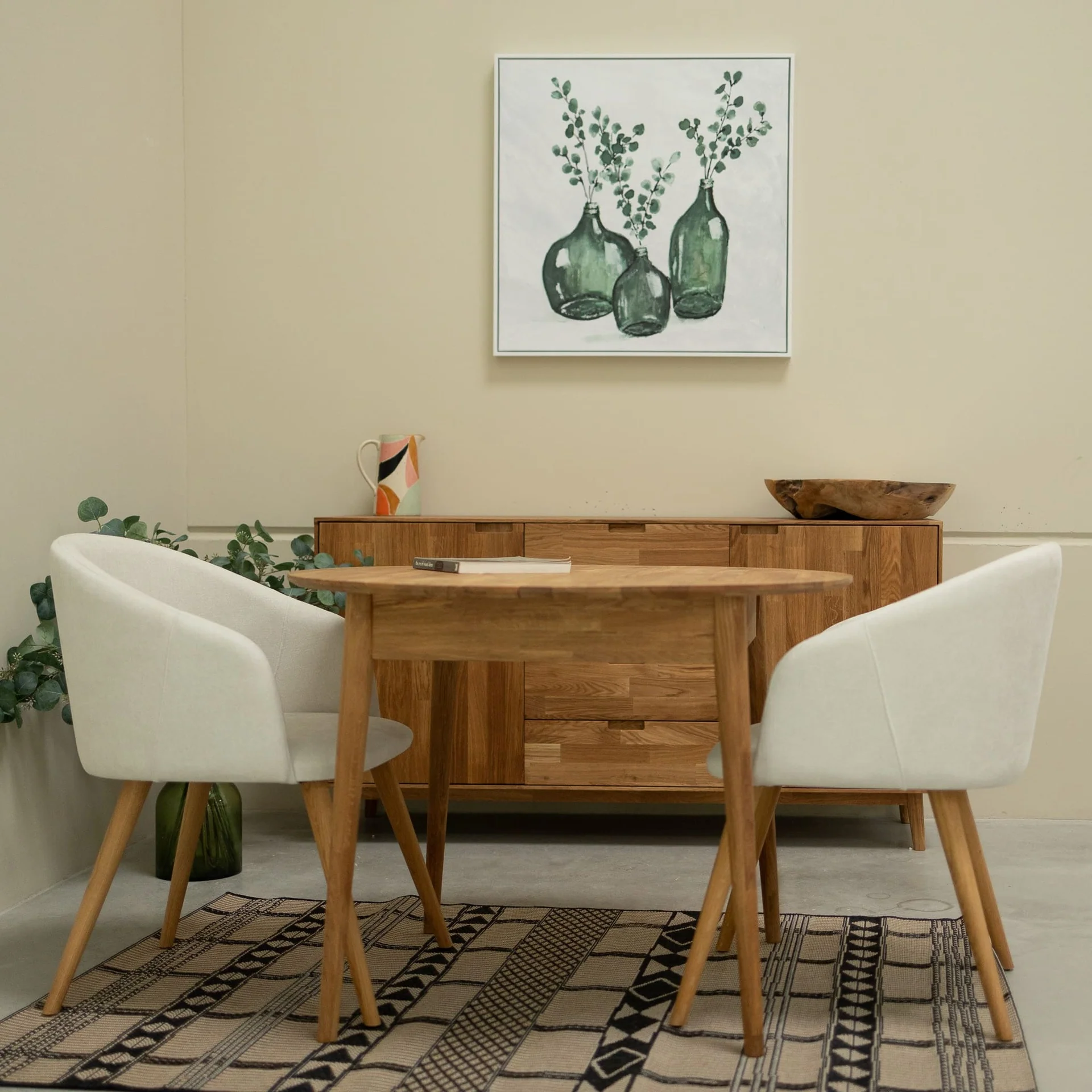 Mesa de comedor redonda y extensible de madera maciza de roble Escandi 3 | NordicStory - Image 7