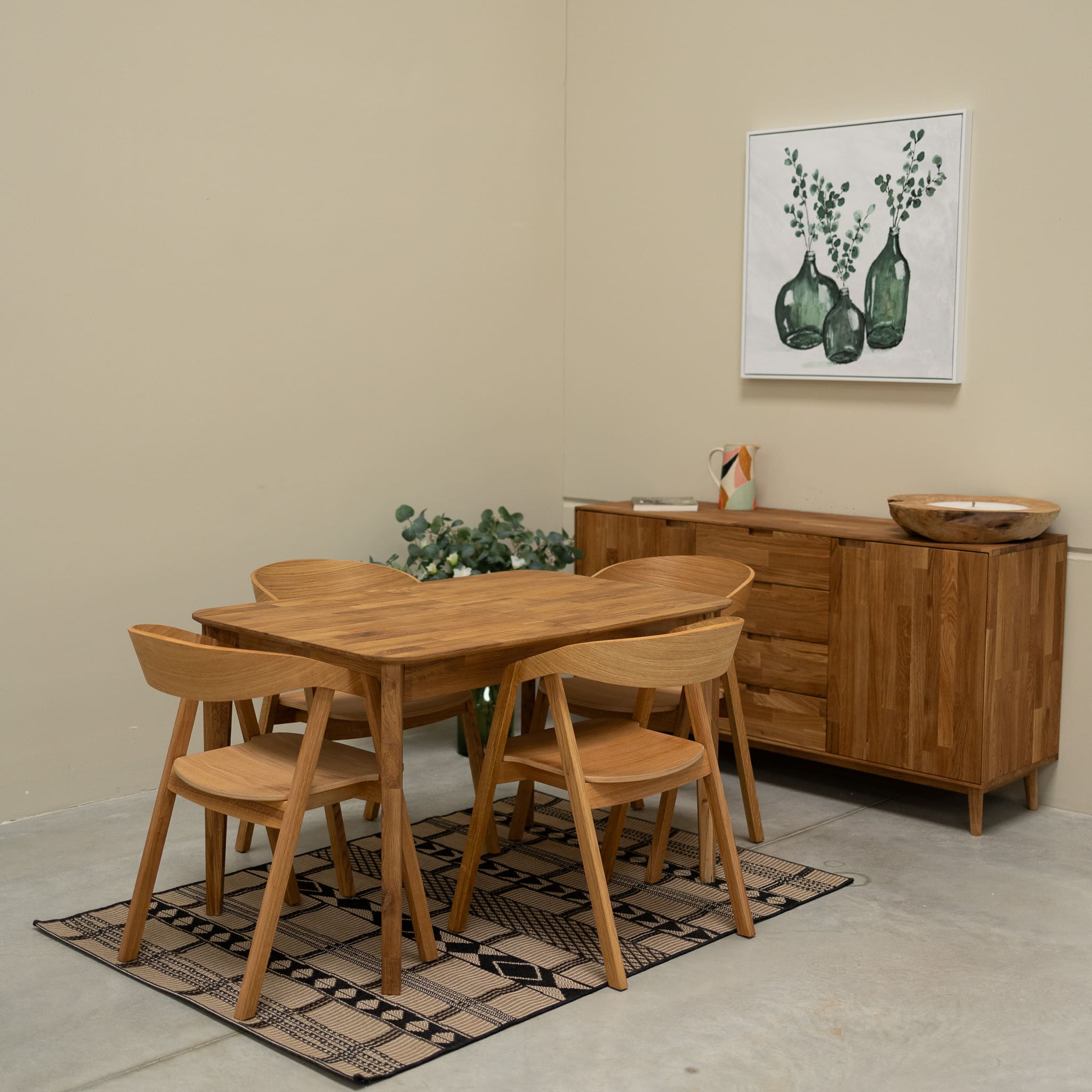 Mesa extensible de comedor de madera maciza de roble France | NordicStory - Image 6