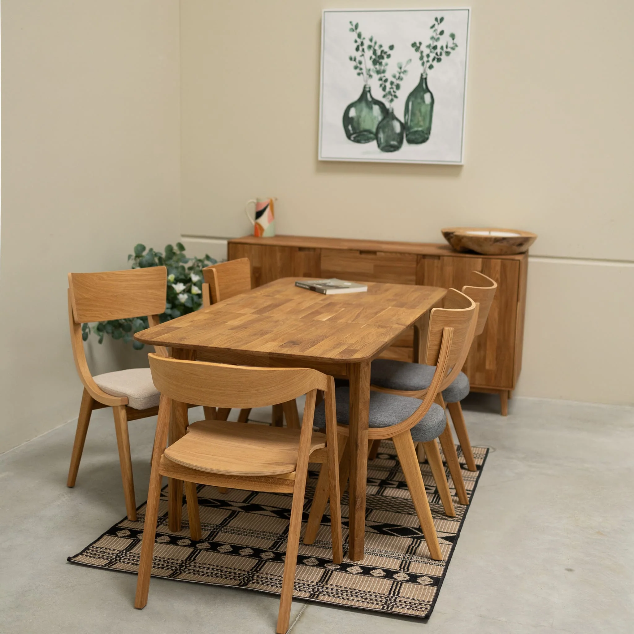 Mesa extensible de comedor de madera maciza de roble France | NordicStory - Image 7