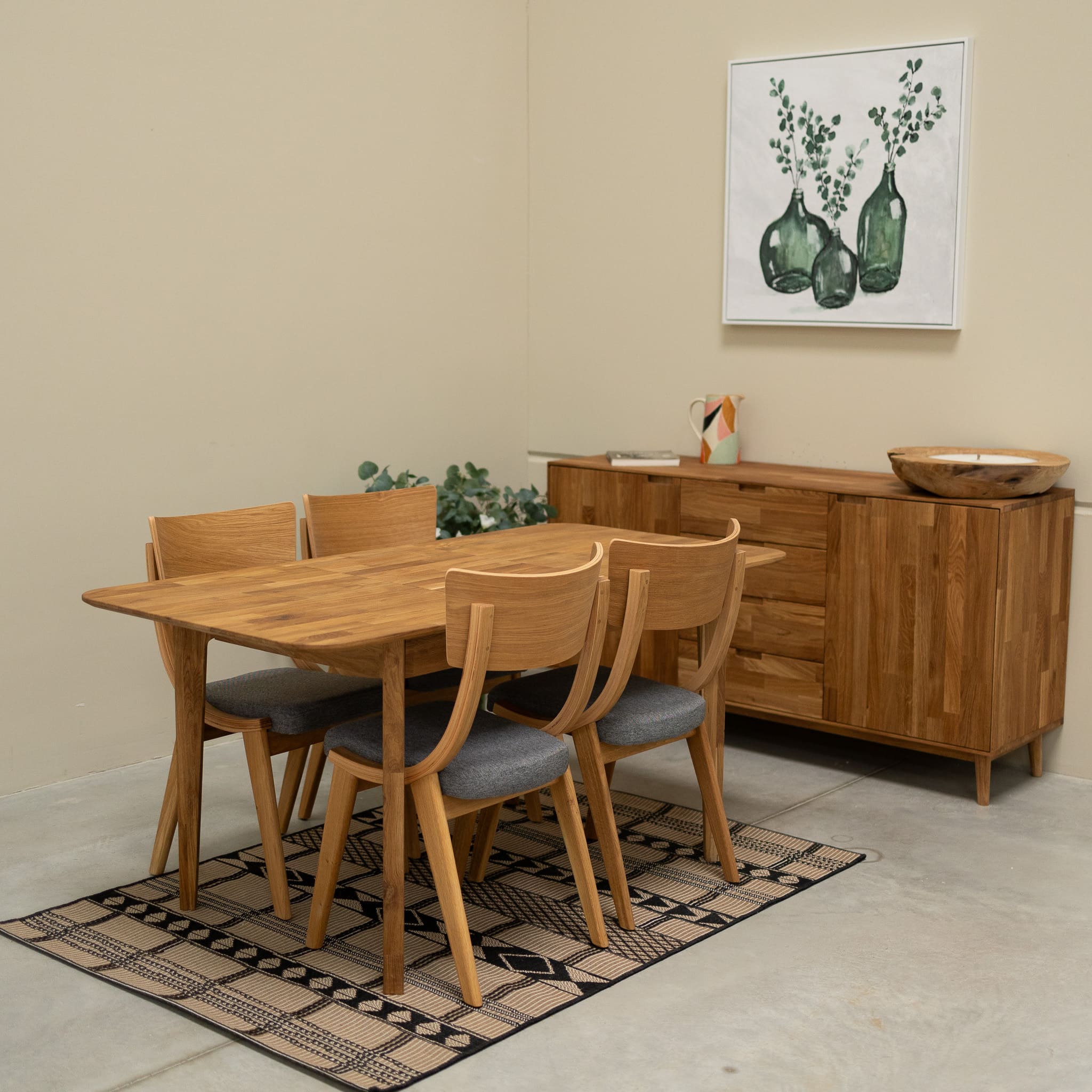 Mesa extensible de comedor de madera maciza de roble France | NordicStory - Image 9