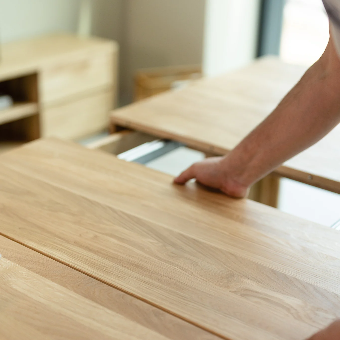 Mesa extensible de comedor de madera maciza de roble XL | NordicStory - Image 6
