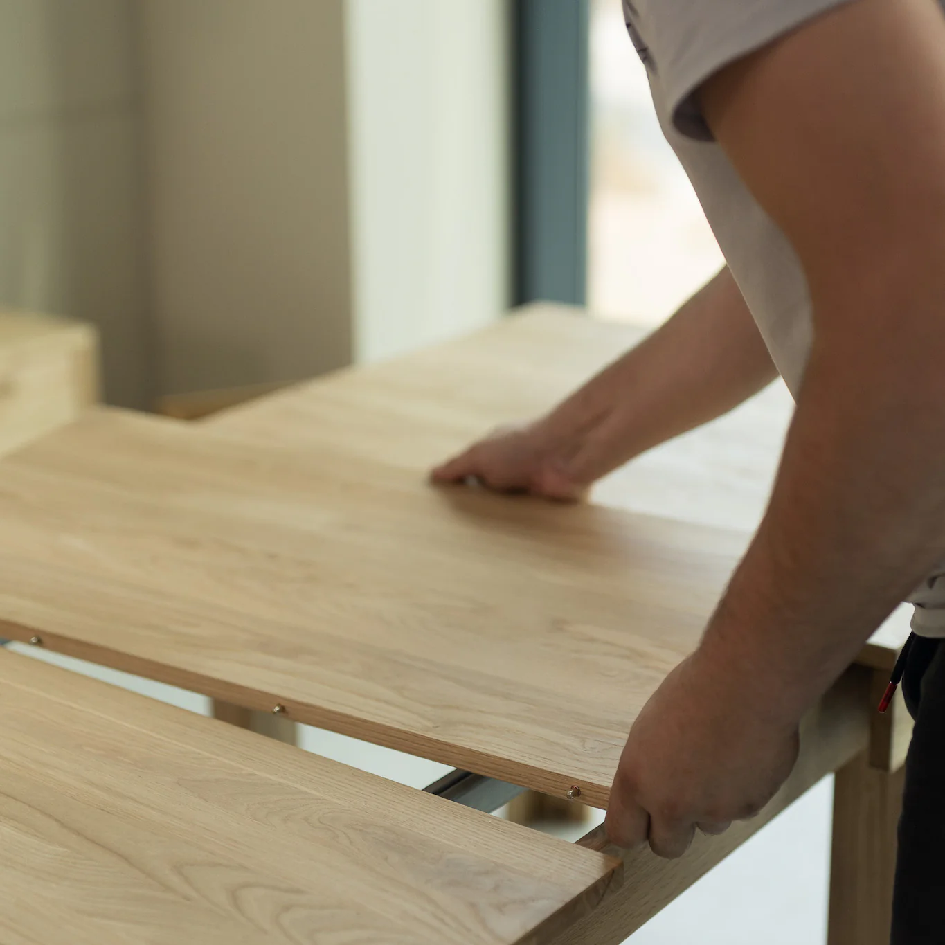 Mesa extensible de comedor de madera maciza de roble XL | NordicStory - Image 7