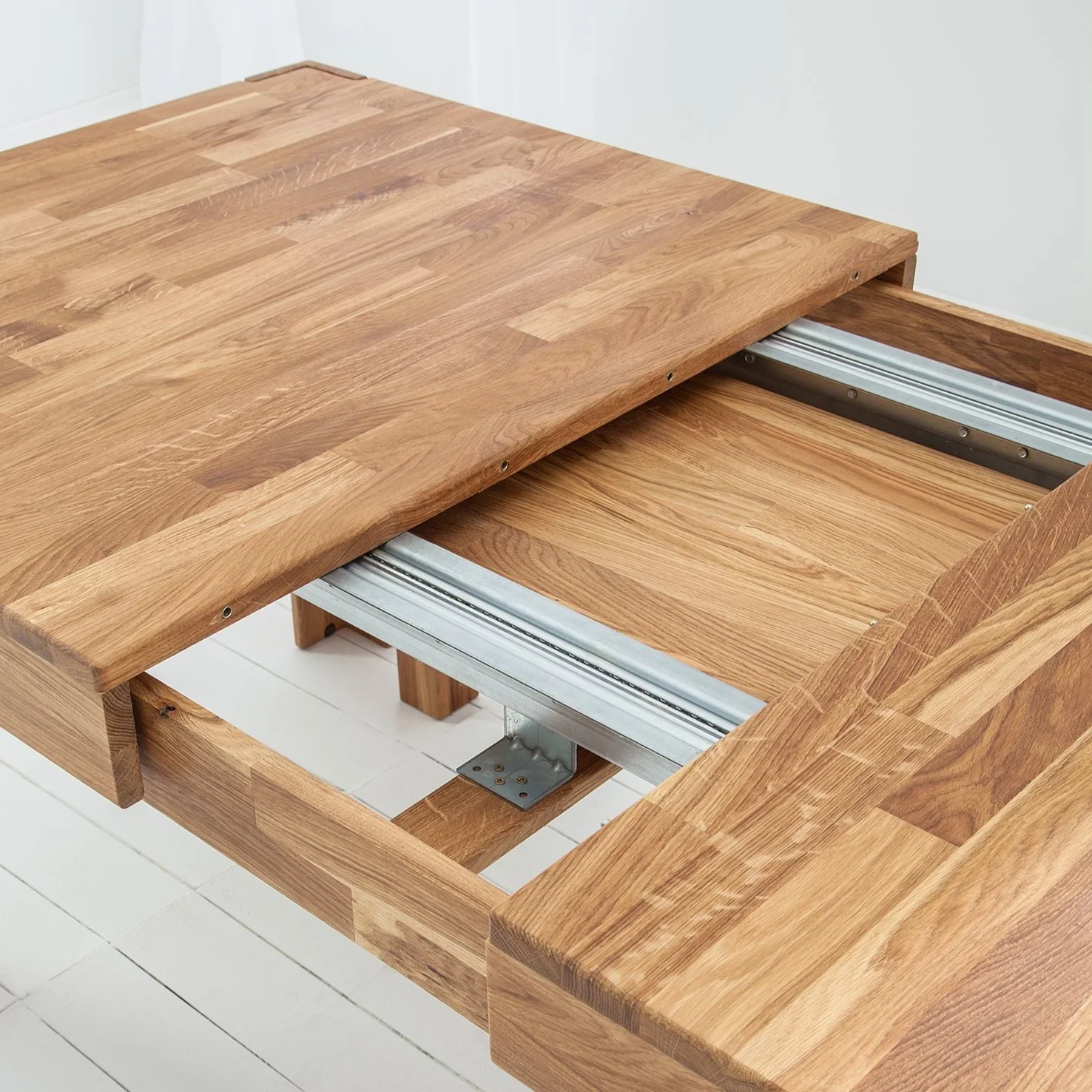 Mesa extensible de comedor de madera maciza de roble XL | NordicStory - Image 9