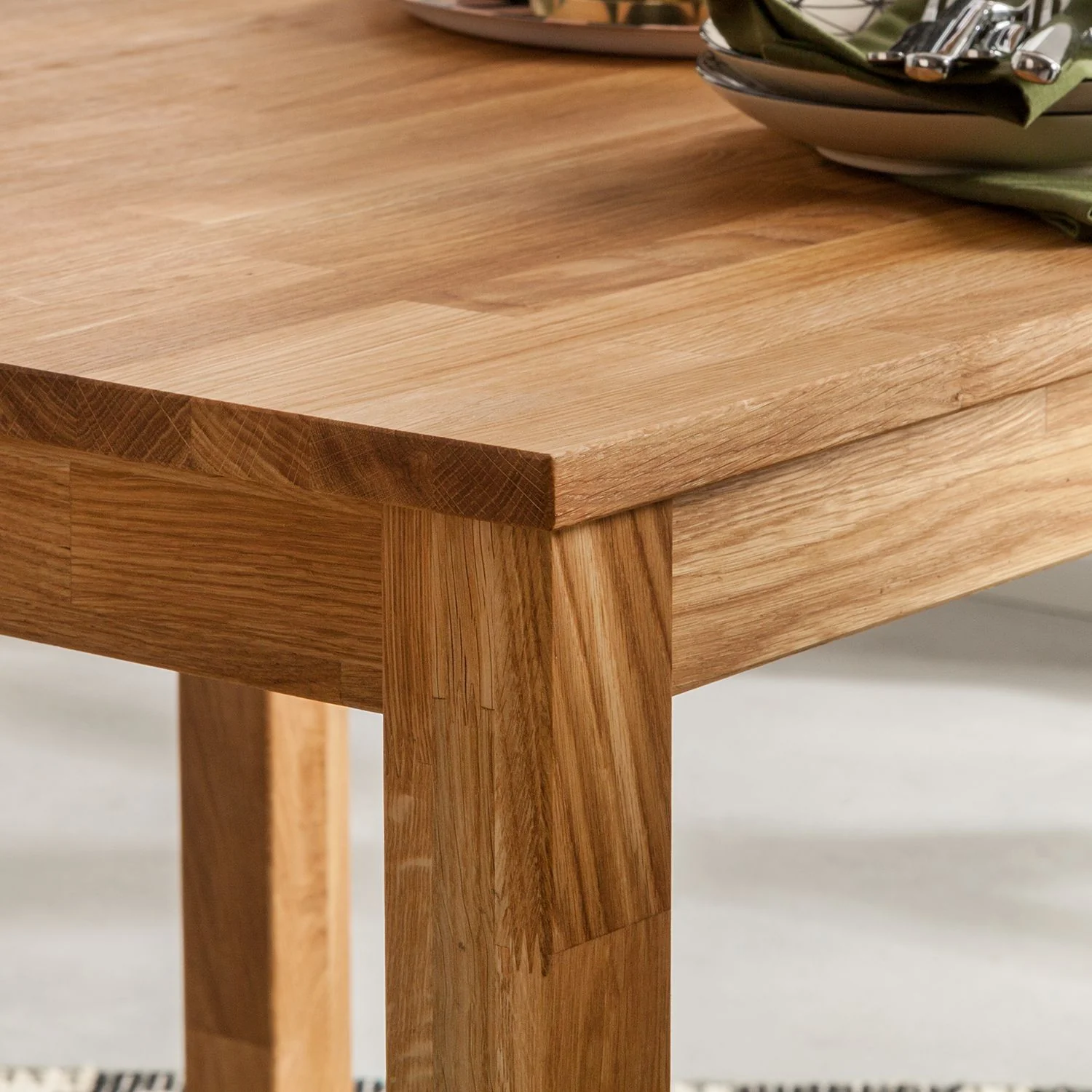 Mesa de comedor de madera maciza de roble Lemsiwood | NordicStory - Image 2