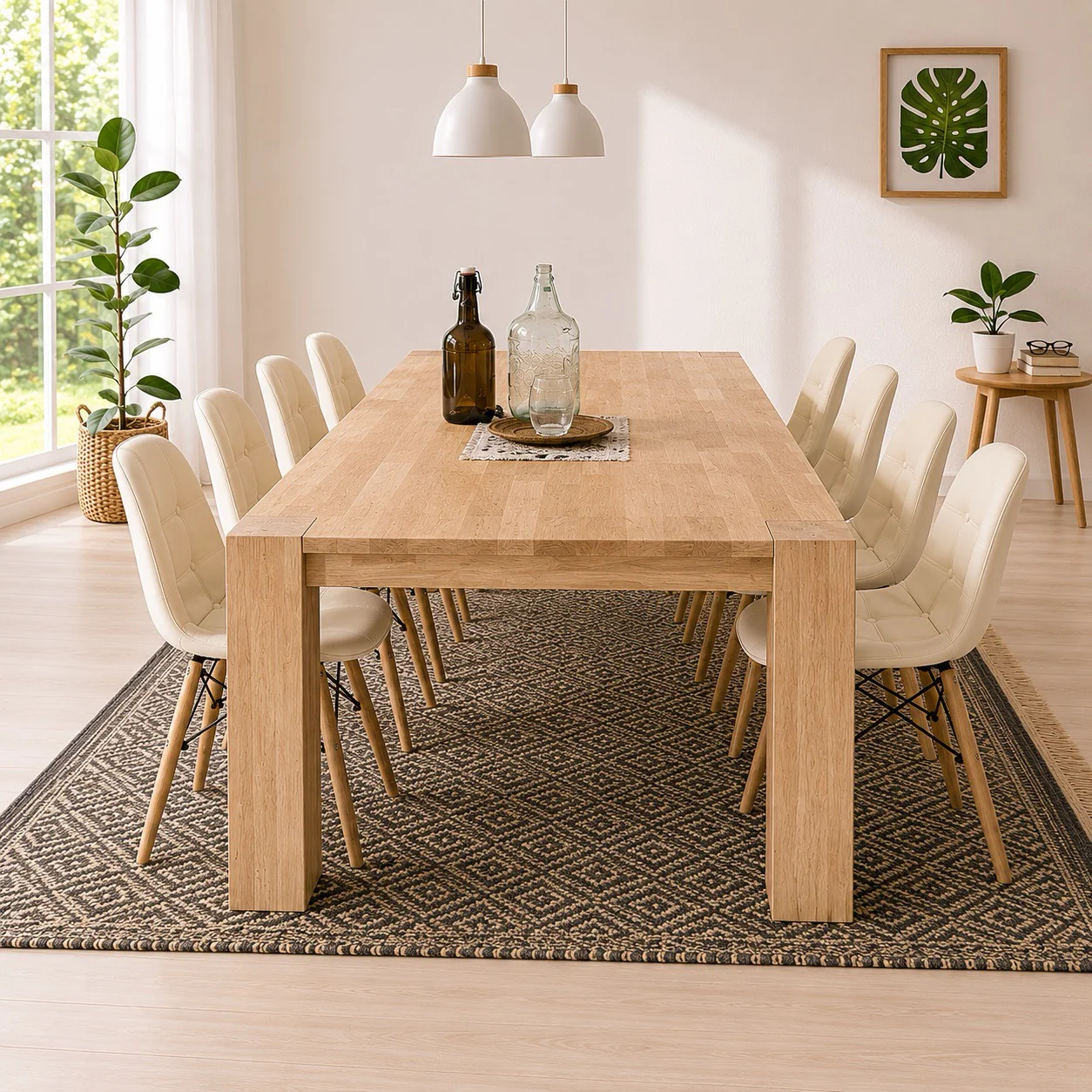 Mesa de comedor de madera maciza de roble Mauritz 3 | NordicStory - Image 5