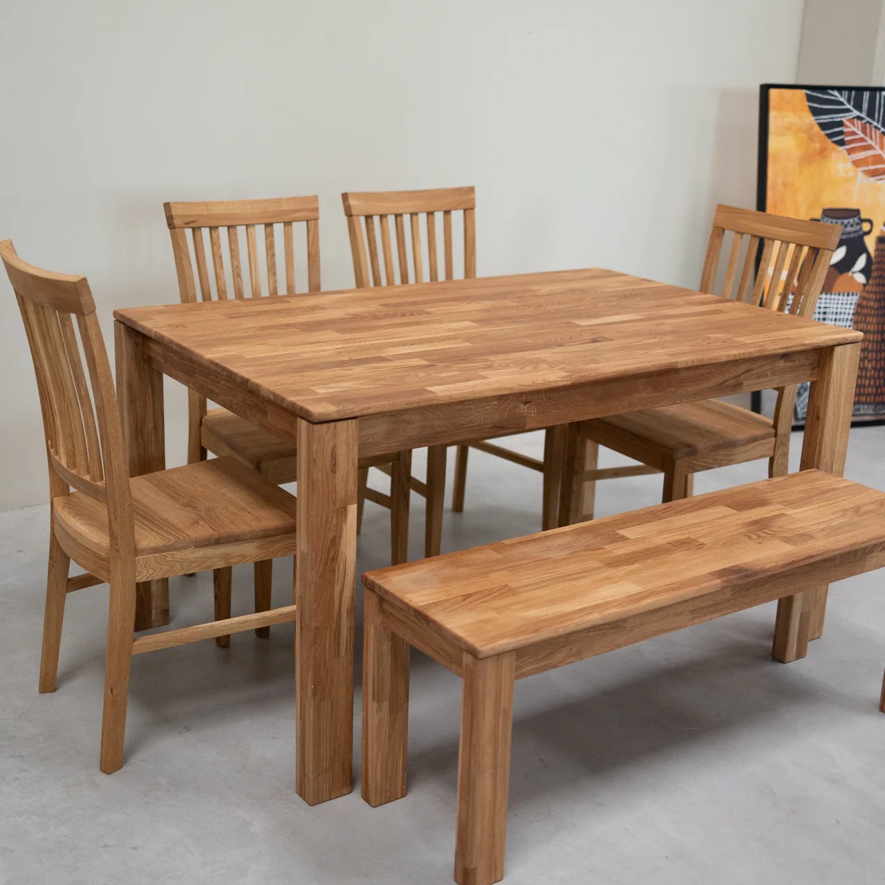 Mesa de comedor de madera maciza de roble Mauritz 4 | NordicStory - Image 7