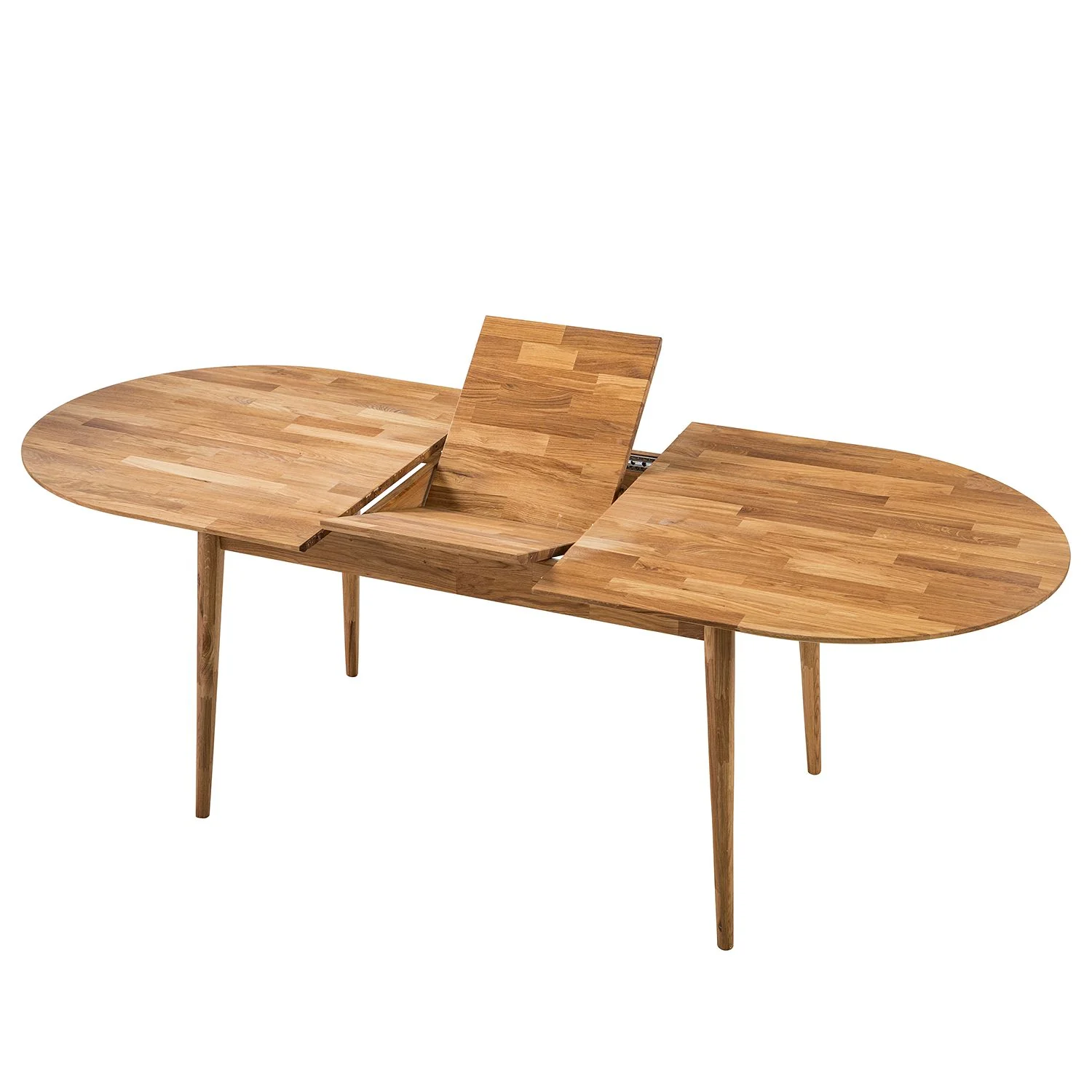 Mesa de comedor ovalada y extensible de madera maciza de roble Escandi 2 | NordicStory - Image 12