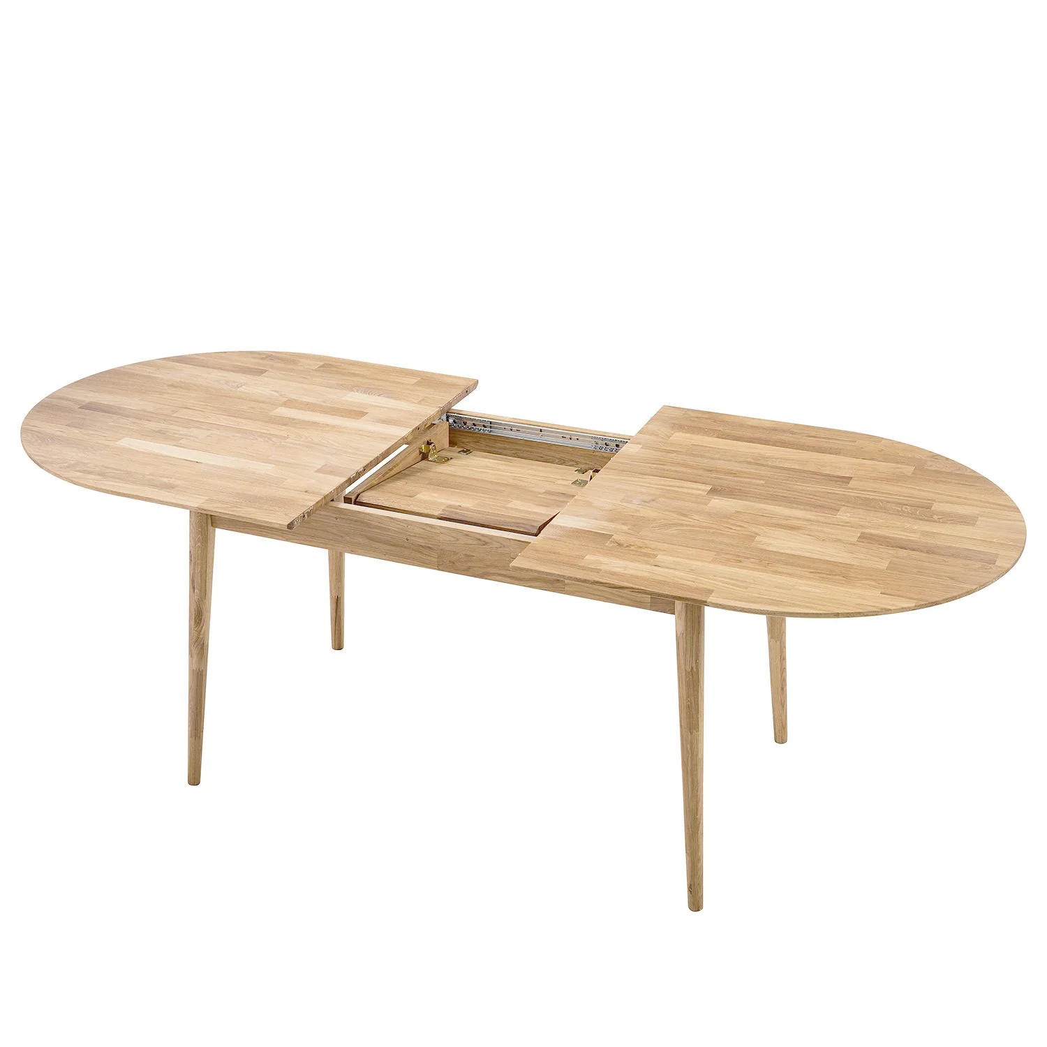 Mesa de comedor ovalada y extensible de madera maciza de roble Escandi 2 | NordicStory - Image 13