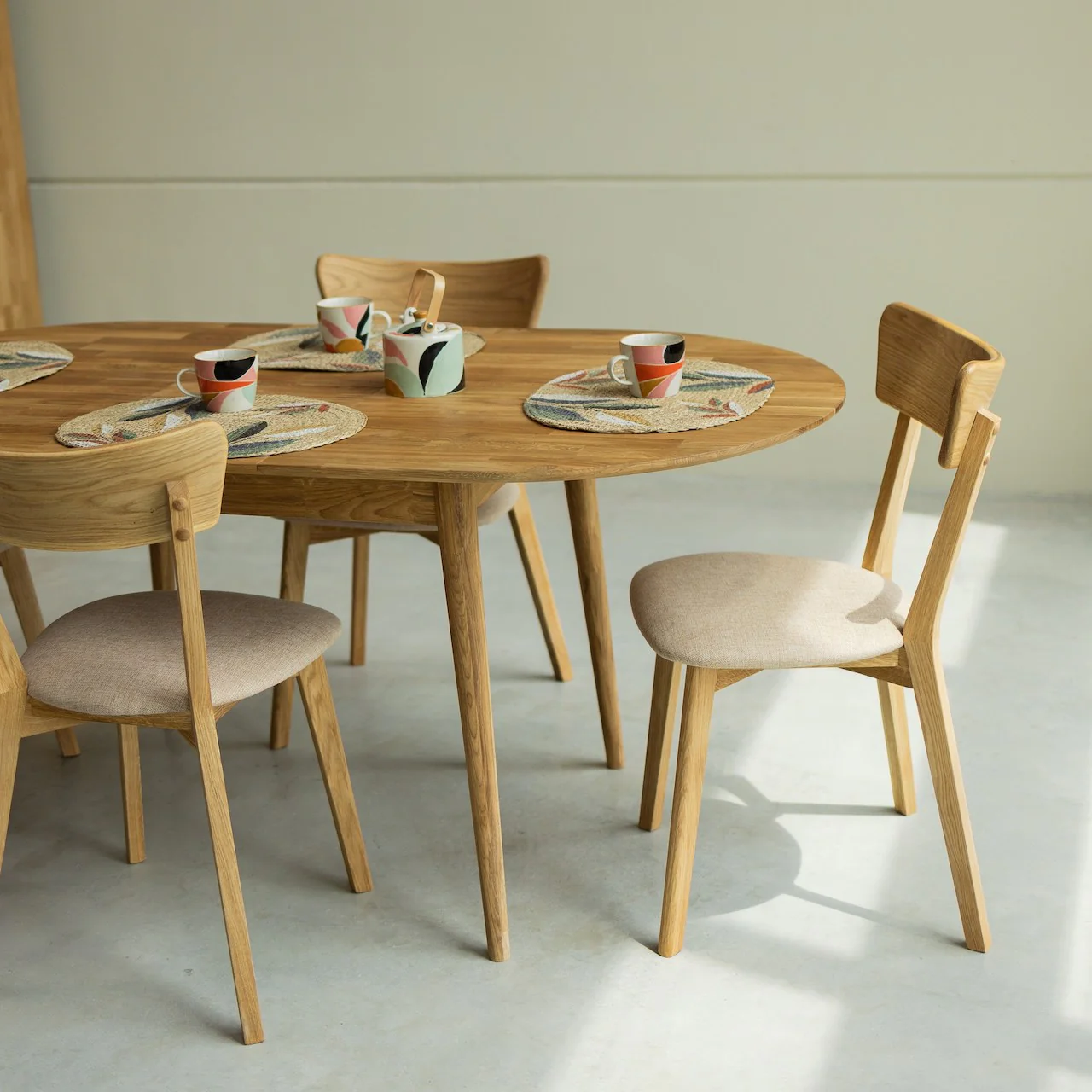 Mesa de comedor ovalada y extensible de madera maciza de roble Escandi 2 | NordicStory - Image 5
