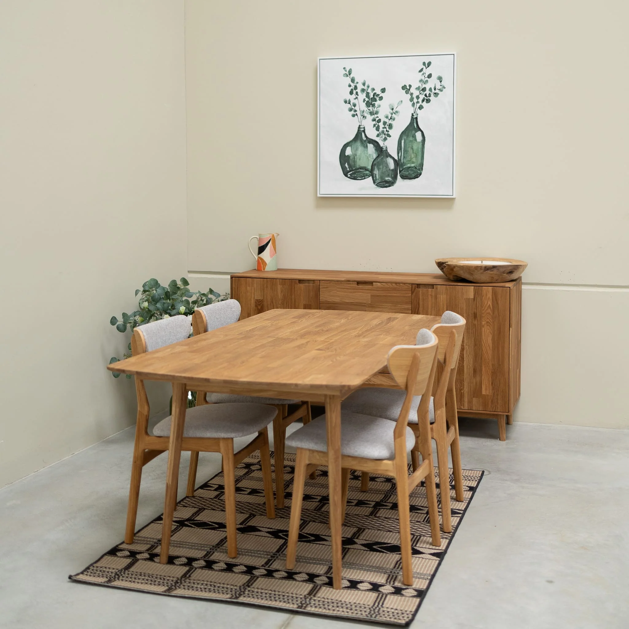 Mesa de comedor rectangular y extensible de madera maciza de roble Escandi | NordicStory - Image 7