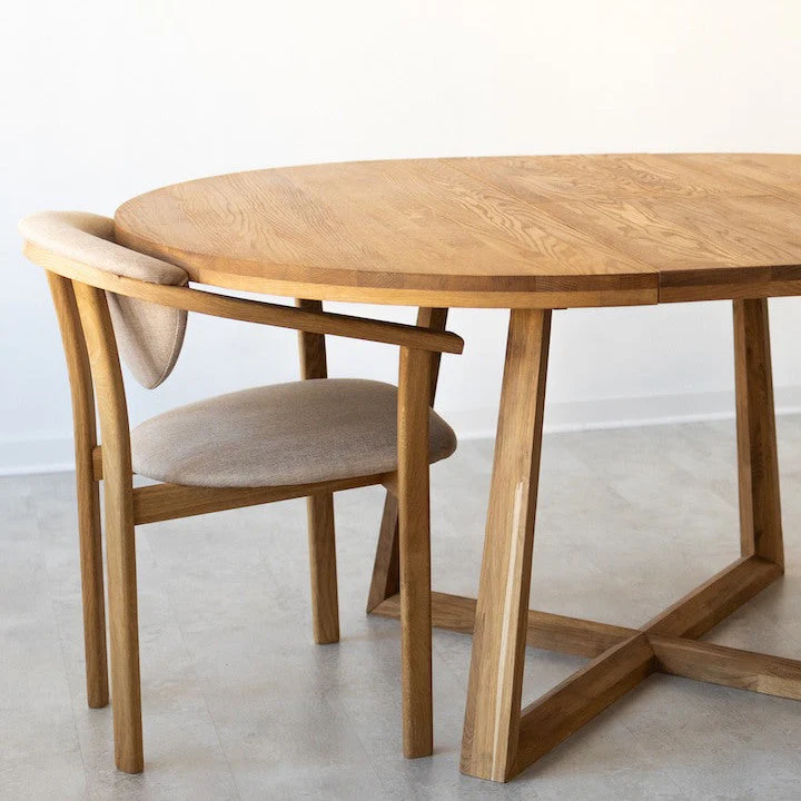 Mesa extensible de comedor de madera maciza de roble MOBY - Image 10