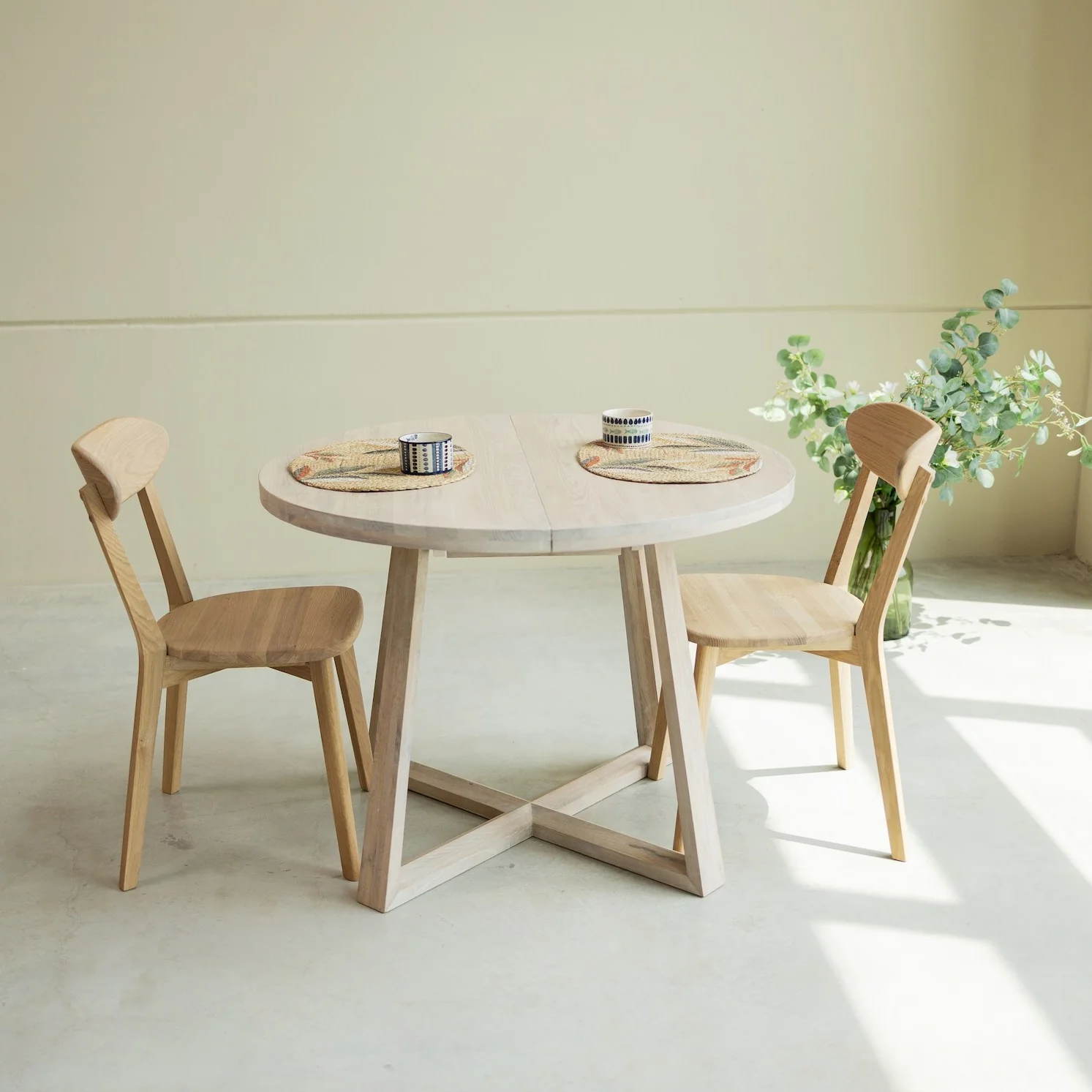 Mesa extensible de comedor de madera maciza de roble MOBY - Image 13
