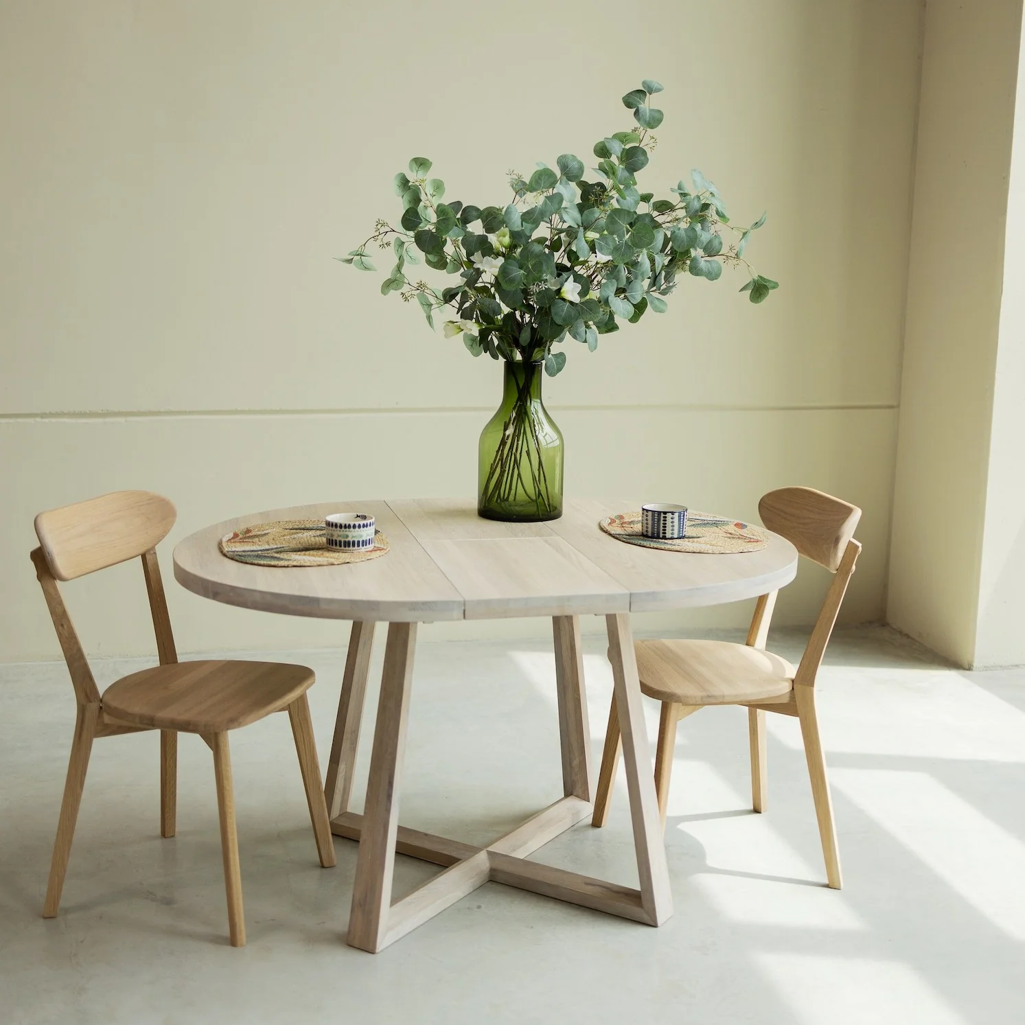 Mesa extensible de comedor de madera maciza de roble MOBY - Image 14