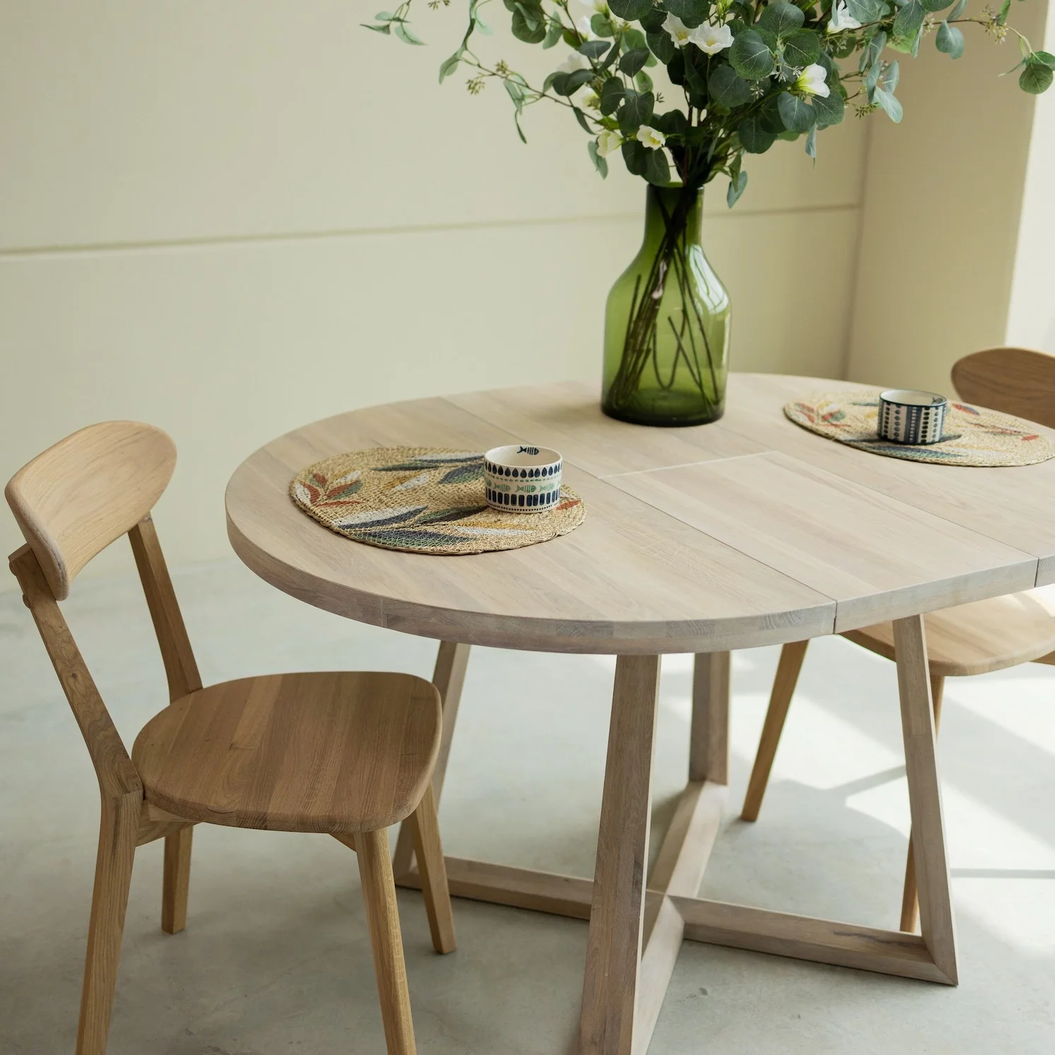 Mesa extensible de comedor de madera maciza de roble MOBY - Image 15