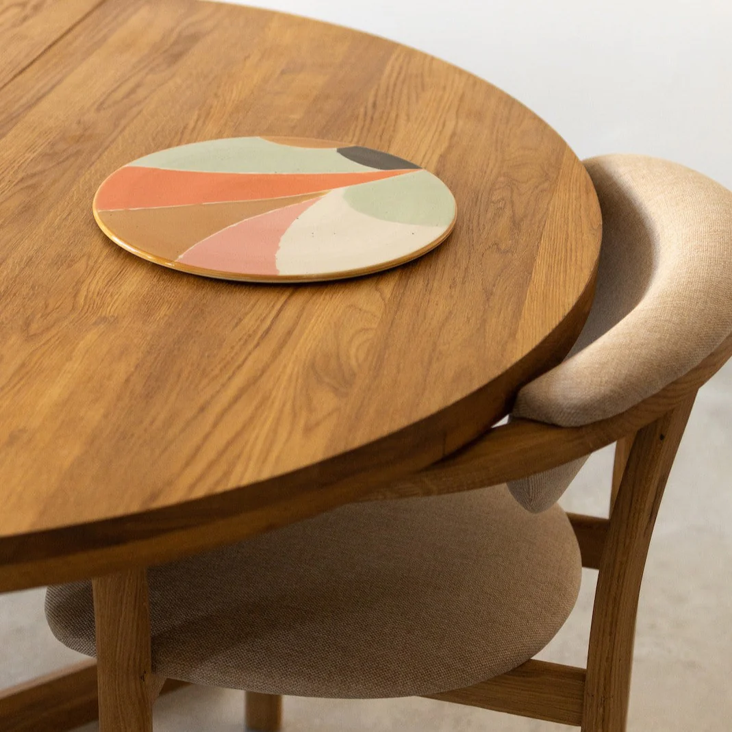 Mesa extensible de comedor de madera maciza de roble MOBY - Image 7