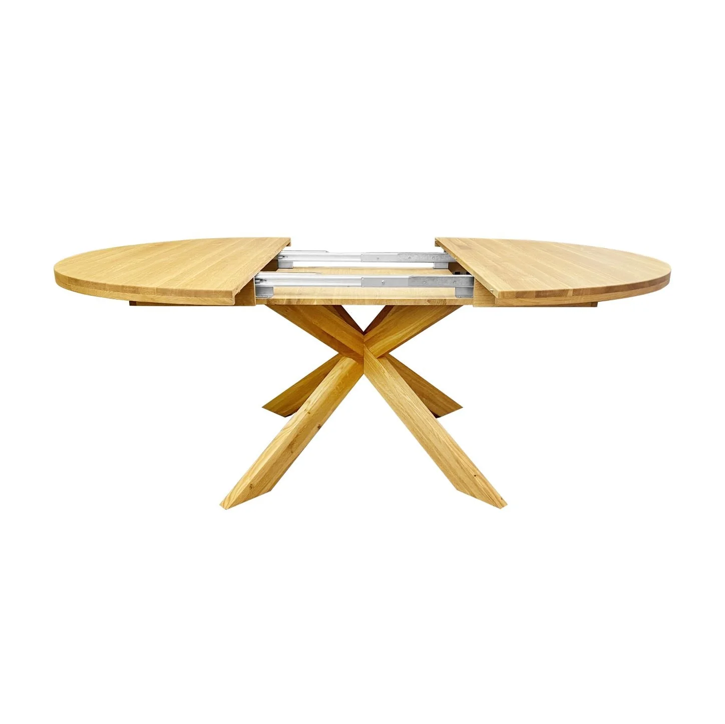 Mesa de comedor redonda y extensible de madera maciza de roble Holger | NordicStory - Image 6
