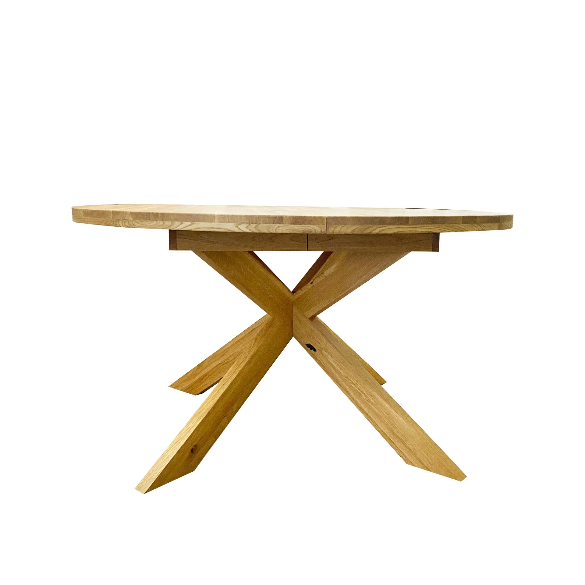 Mesa de comedor redonda y extensible de madera maciza de roble Holger | NordicStory - Image 8