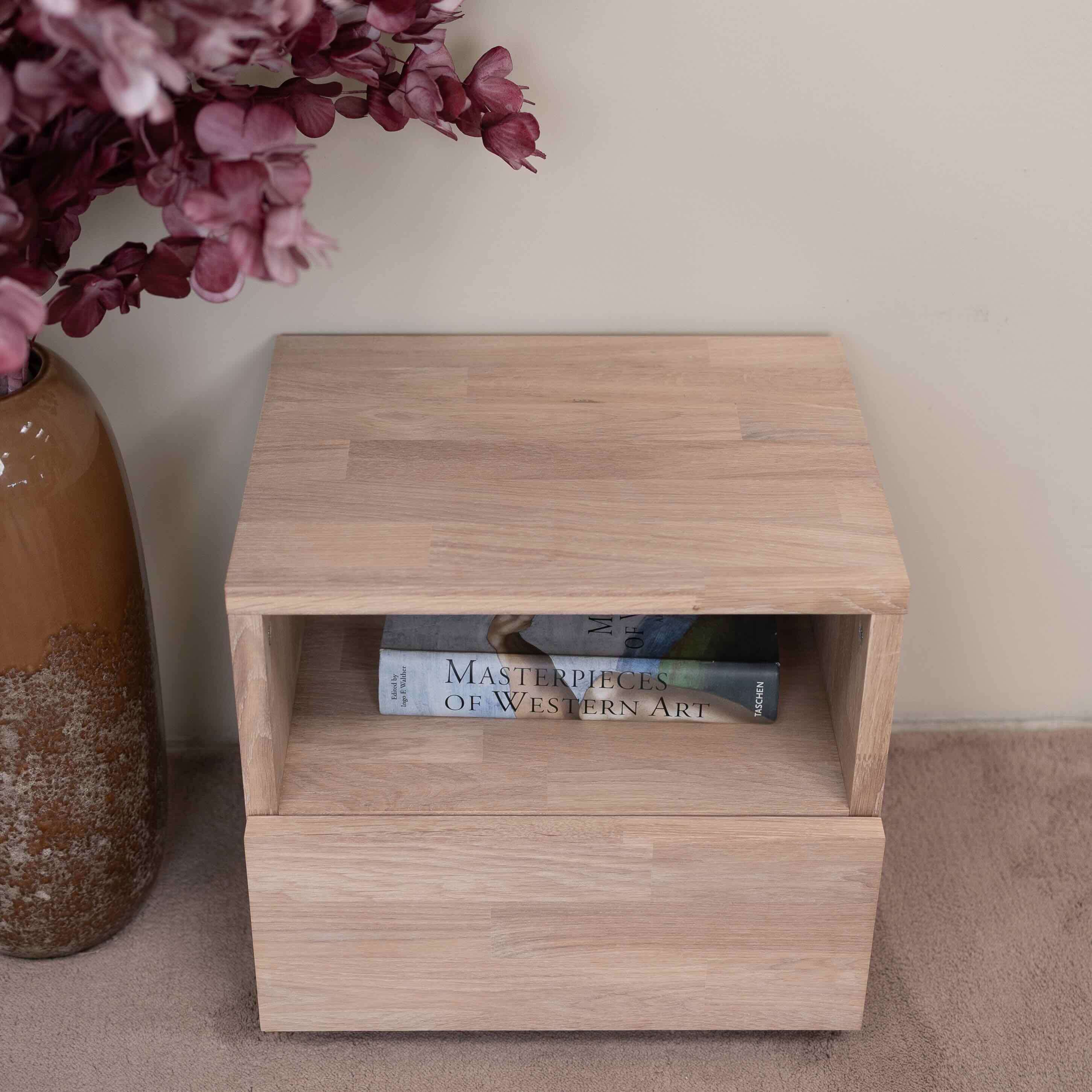 Mesita de noche de madera maciza de roble Denmark | NordicStory - Image 16