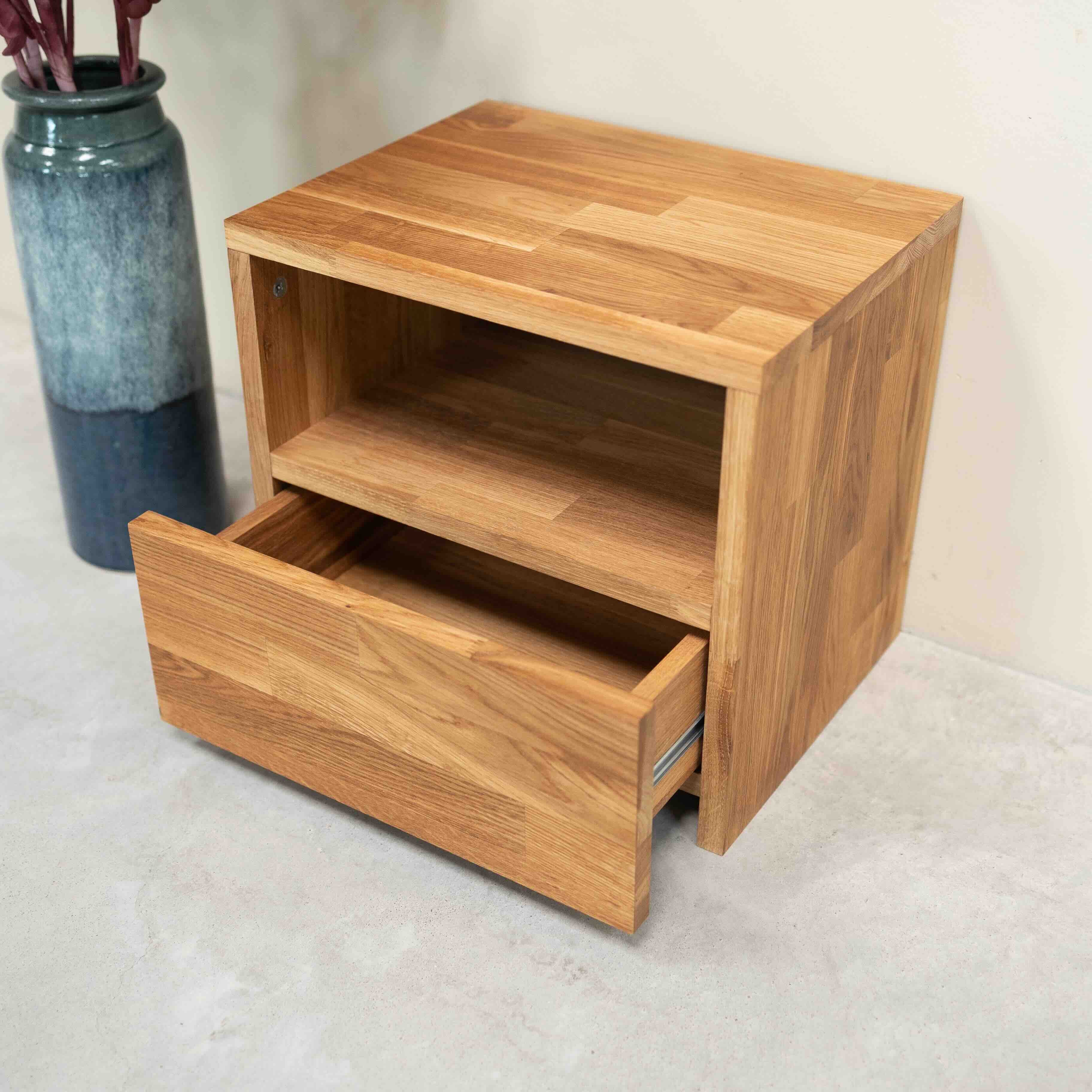 Mesita de noche de madera maciza de roble Denmark | NordicStory - Image 6