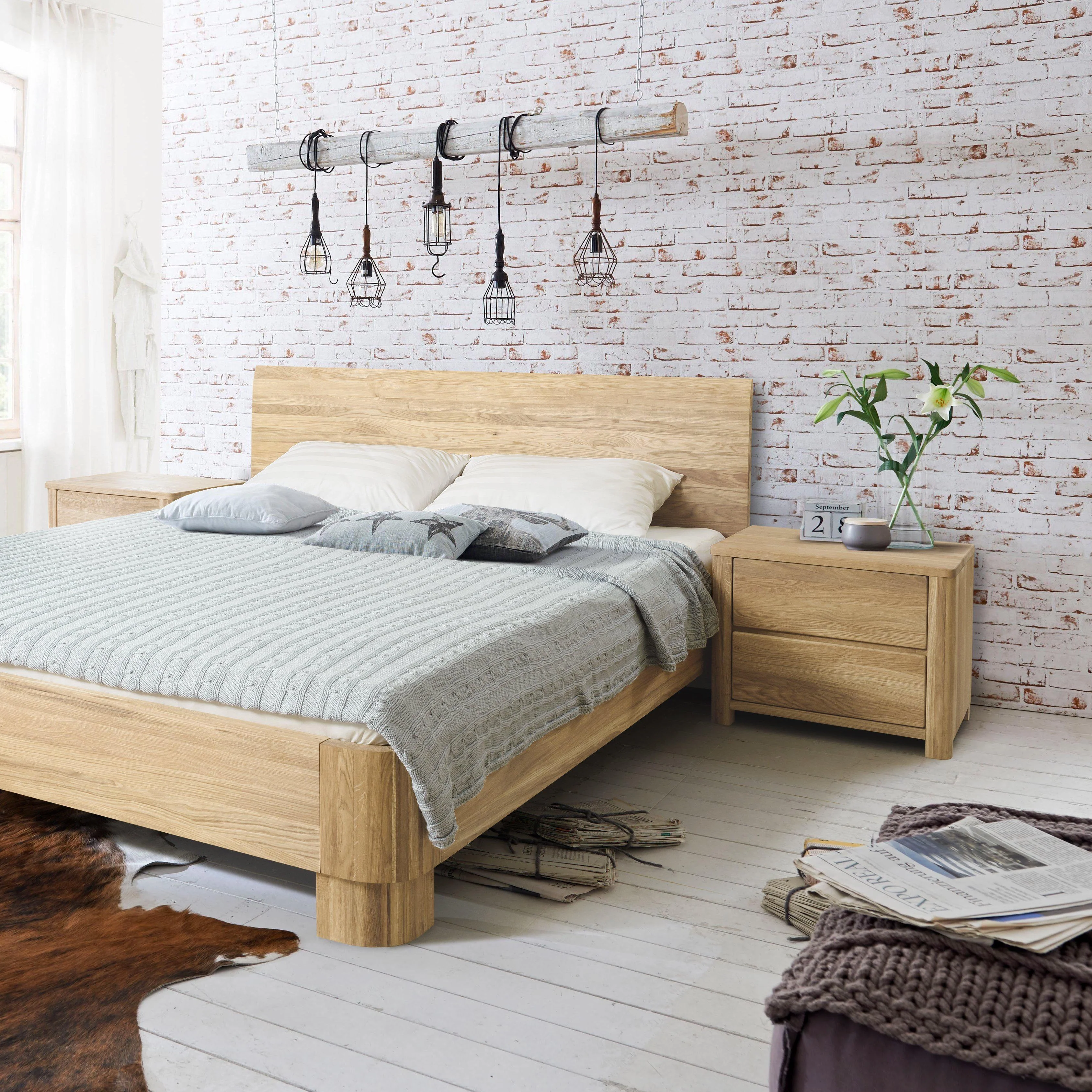 Mesa de noche de madera maciza de roble Elsa | NordicStory - Image 9
