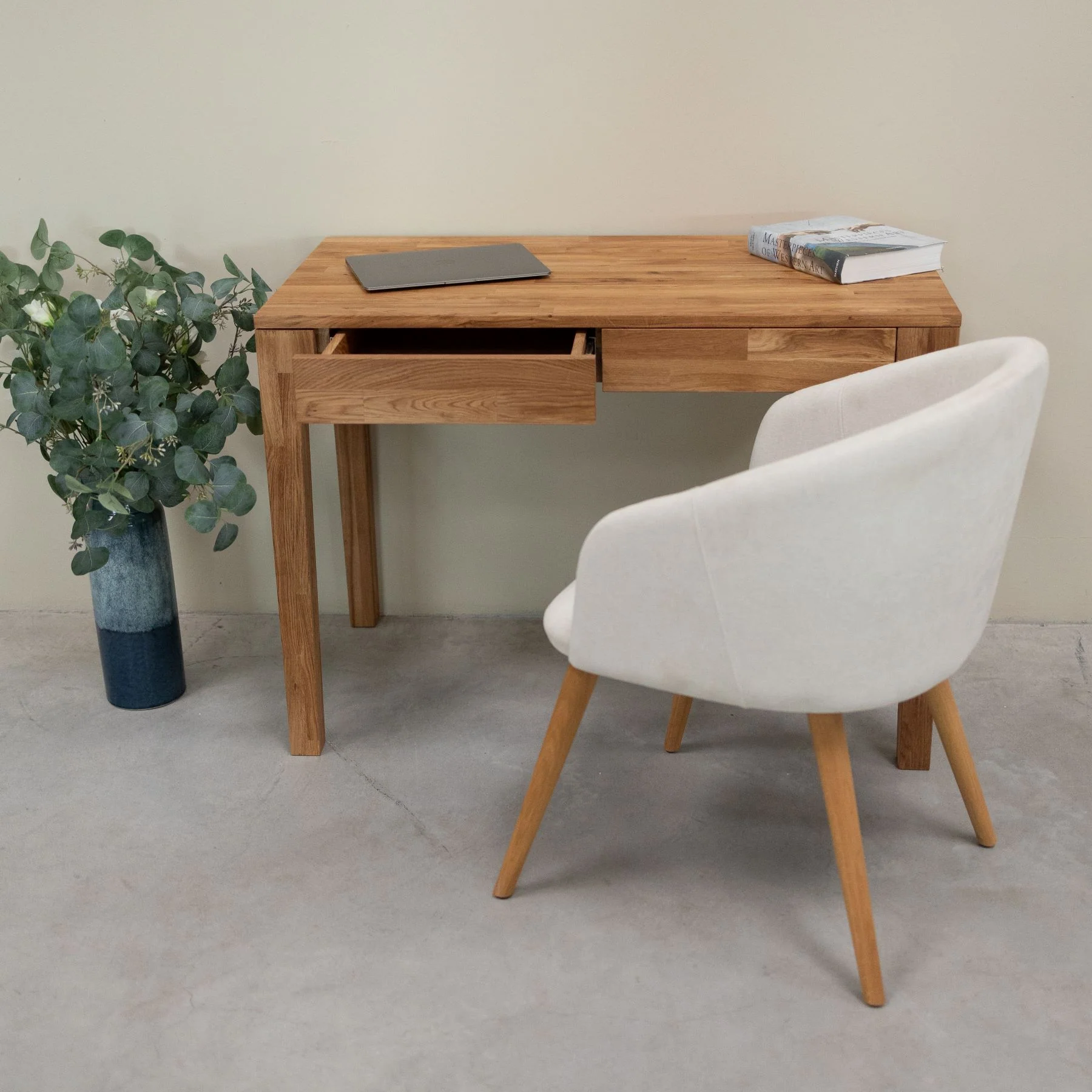 Mesa escritorio de madera maciza de roble Axel I | NordicStory - Image 3