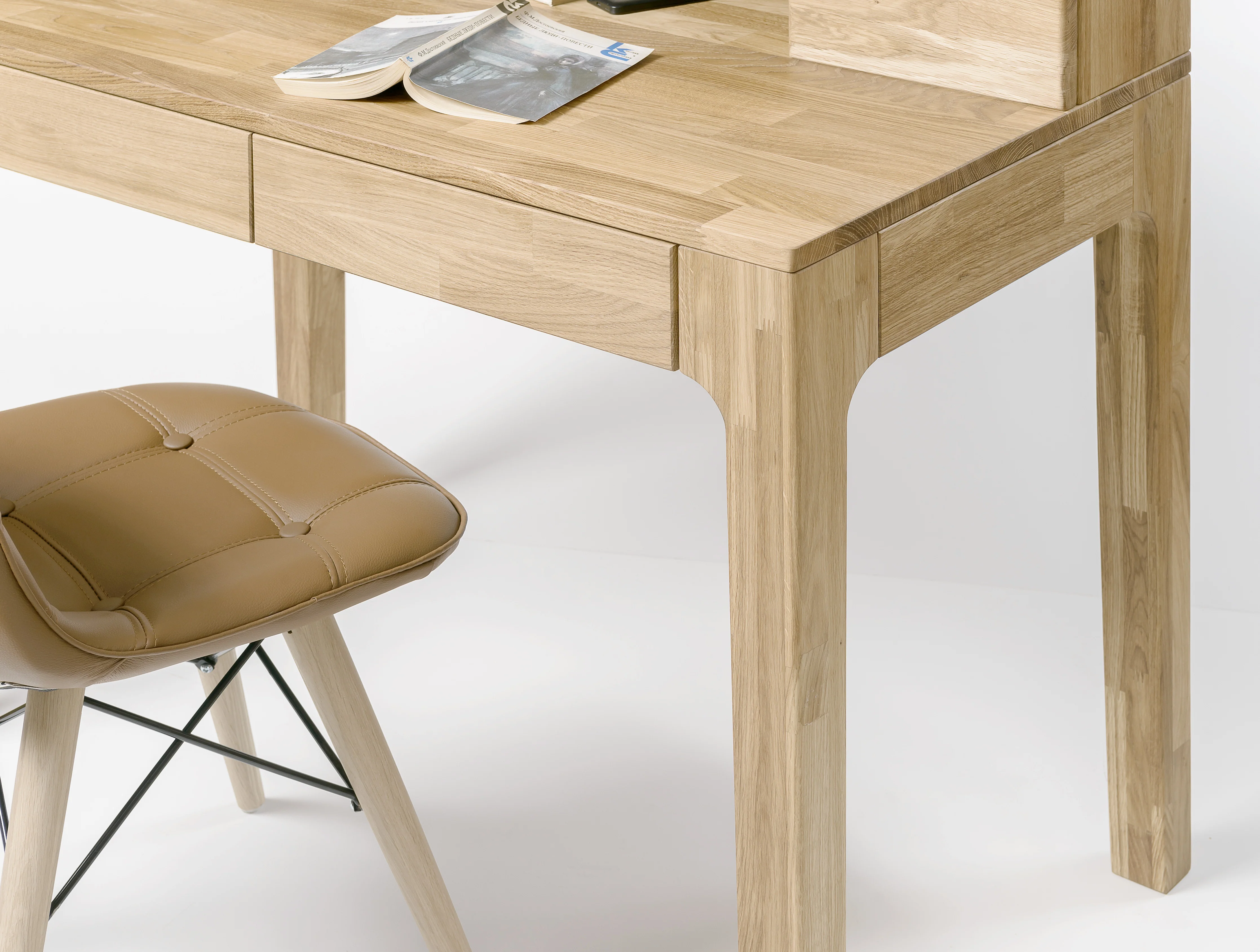 Mesa escritorio de madera maciza de roble Axel II | NordicStory - Image 10