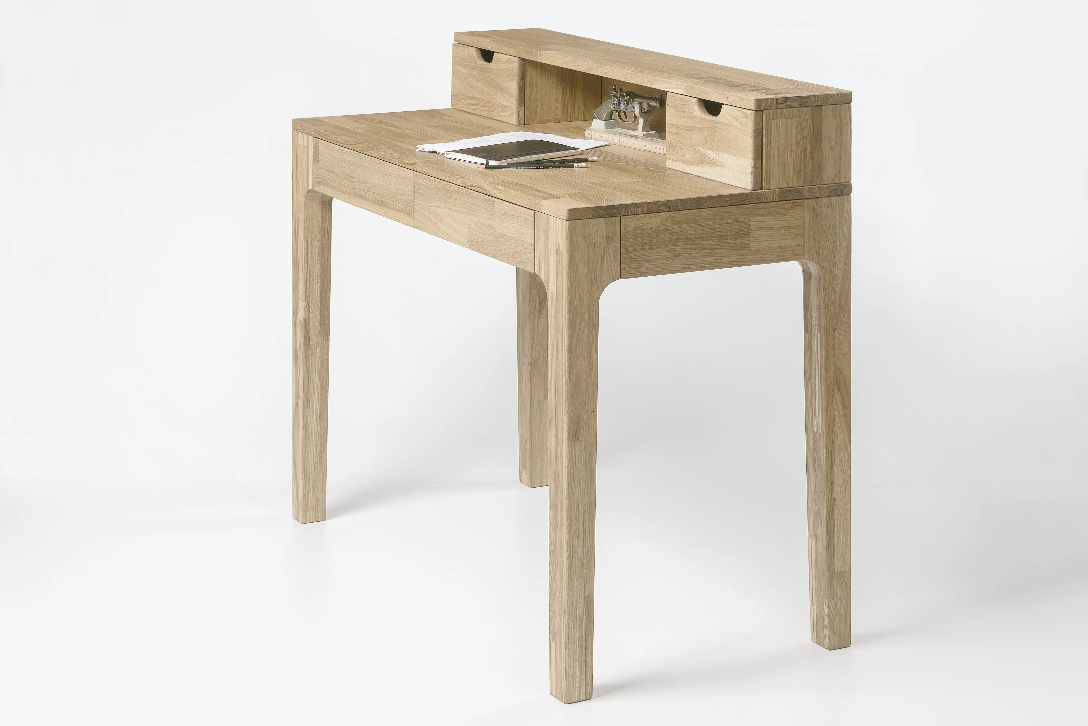 Mesa escritorio de madera maciza de roble Axel II | NordicStory - Image 9