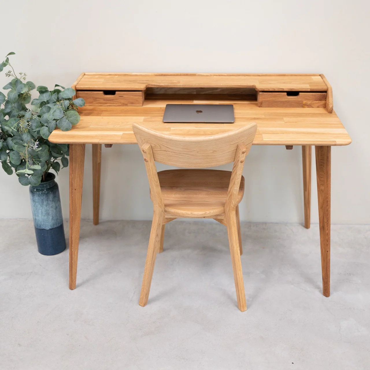 Mesa escritorio de madera maciza de roble Ana | NordicStory - Image 10