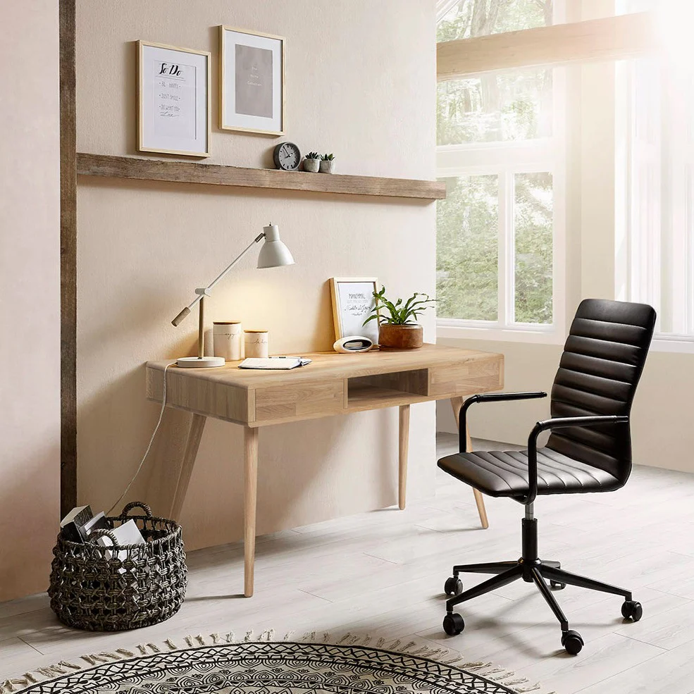 Mesa escritorio de madera maciza de roble Escandi 5 | NordicStory - Image 12