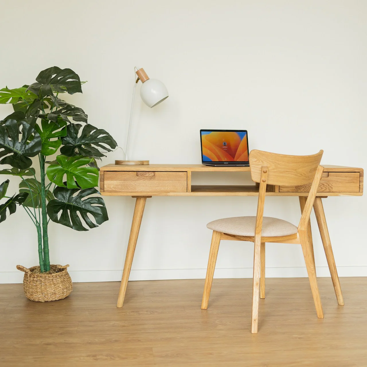 Mesa escritorio de madera maciza de roble Escandi 5 | NordicStory - Image 2