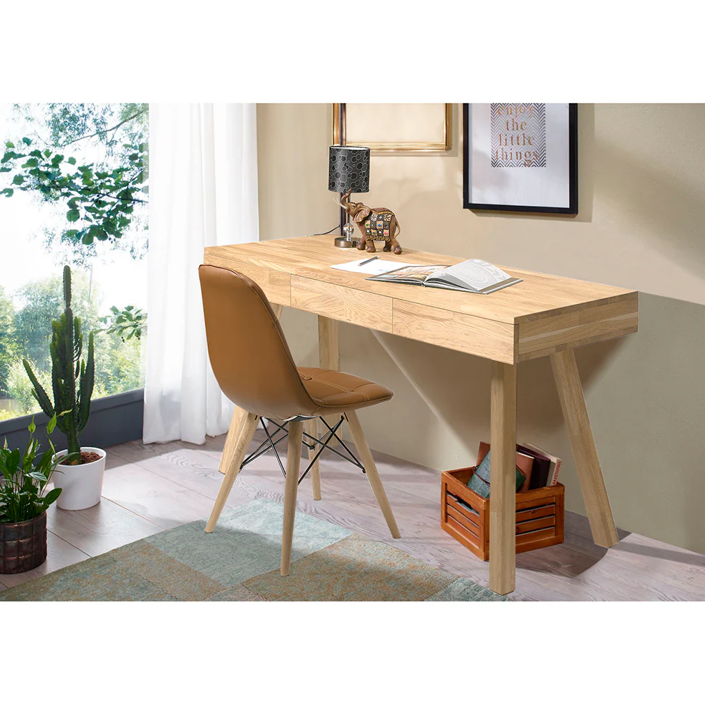 Mesa escritorio de madera maciza de roble Einstein I | NordicStory - Image 12