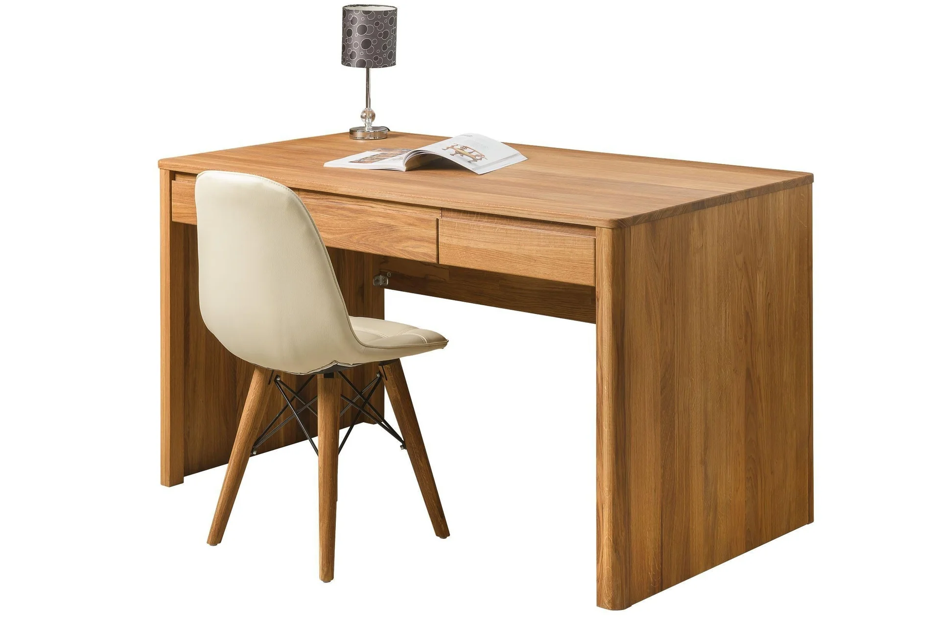 Mesa escritorio de madera maciza de roble Elsa | NordicStory - Image 11