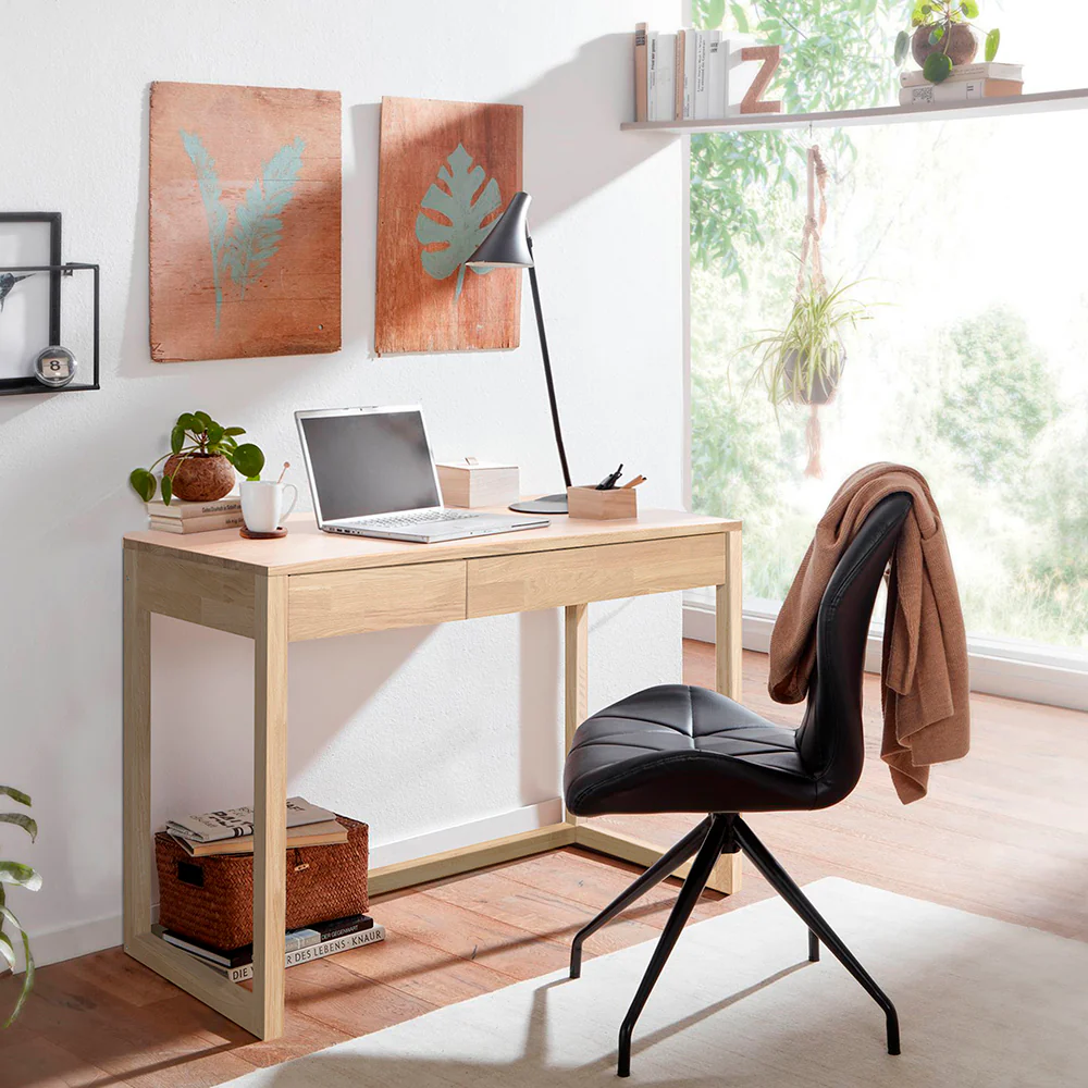 Mesa escritorio, tocador de madera maciza de roble Denmark | NordicStory - Image 9