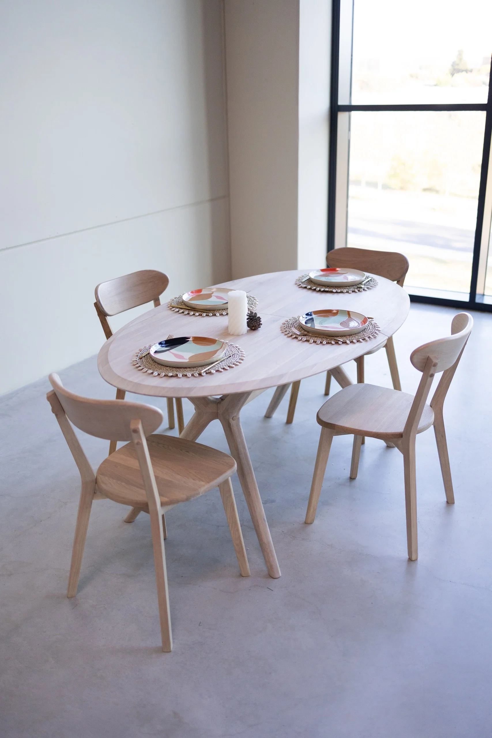 Mesa extensible de comedor de madera maciza de roble Carmen | NordicStory - Image 13