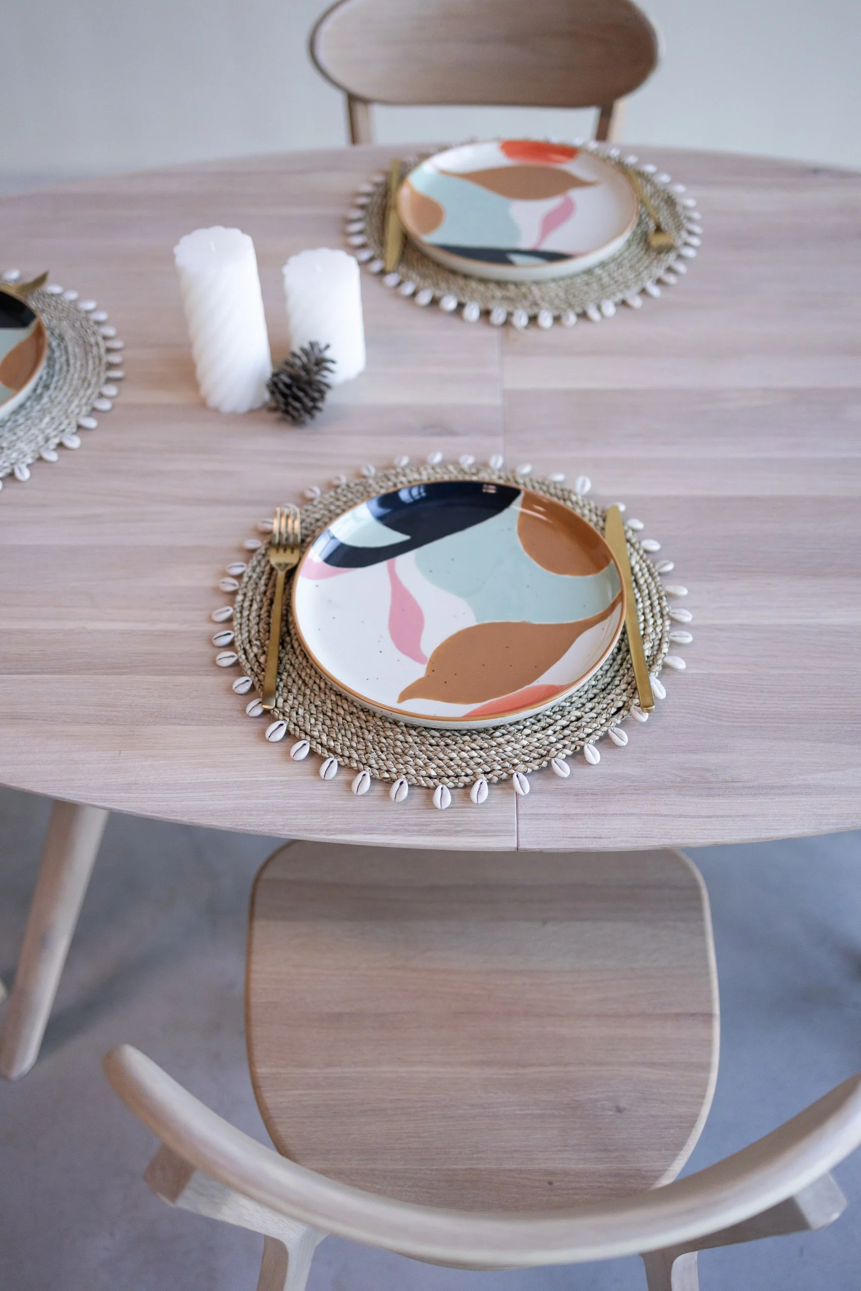 Mesa extensible de comedor de madera maciza de roble Carmen | NordicStory - Image 14