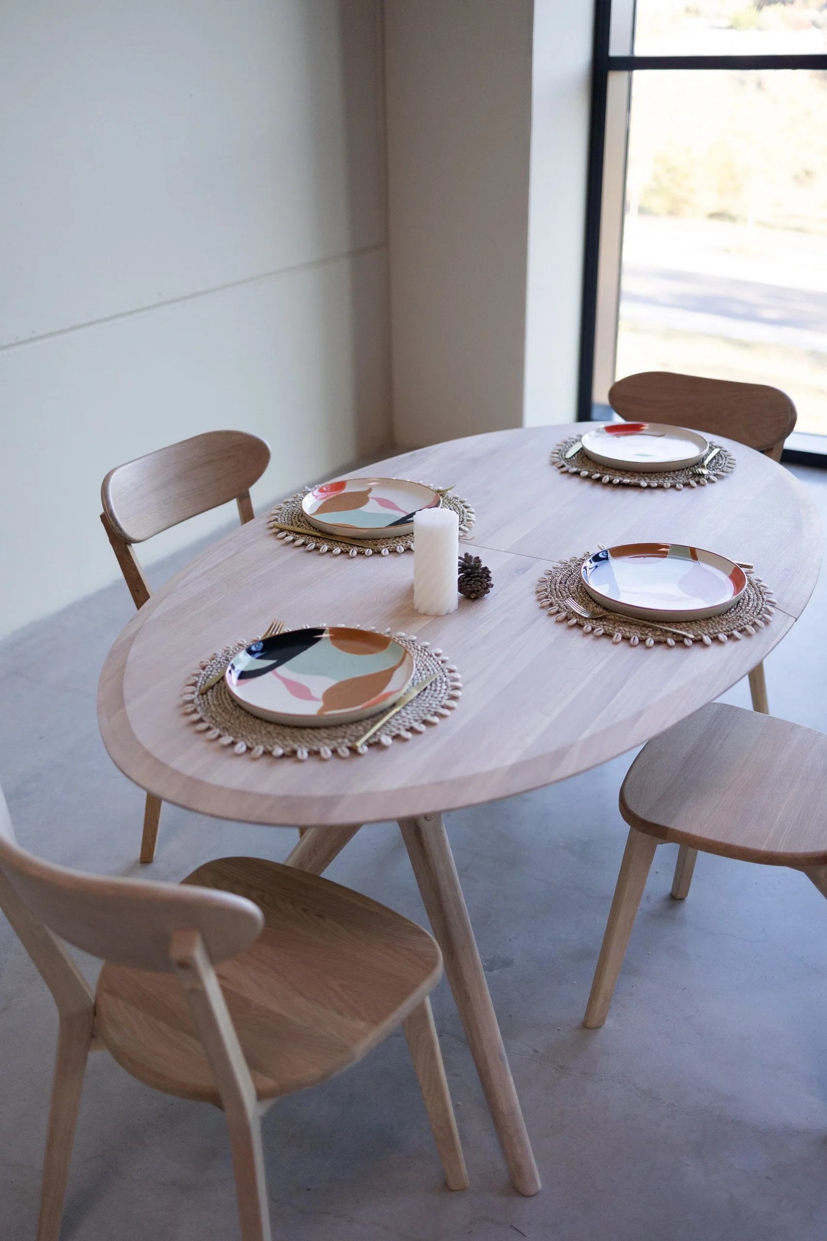 Mesa extensible de comedor de madera maciza de roble Carmen | NordicStory - Image 17